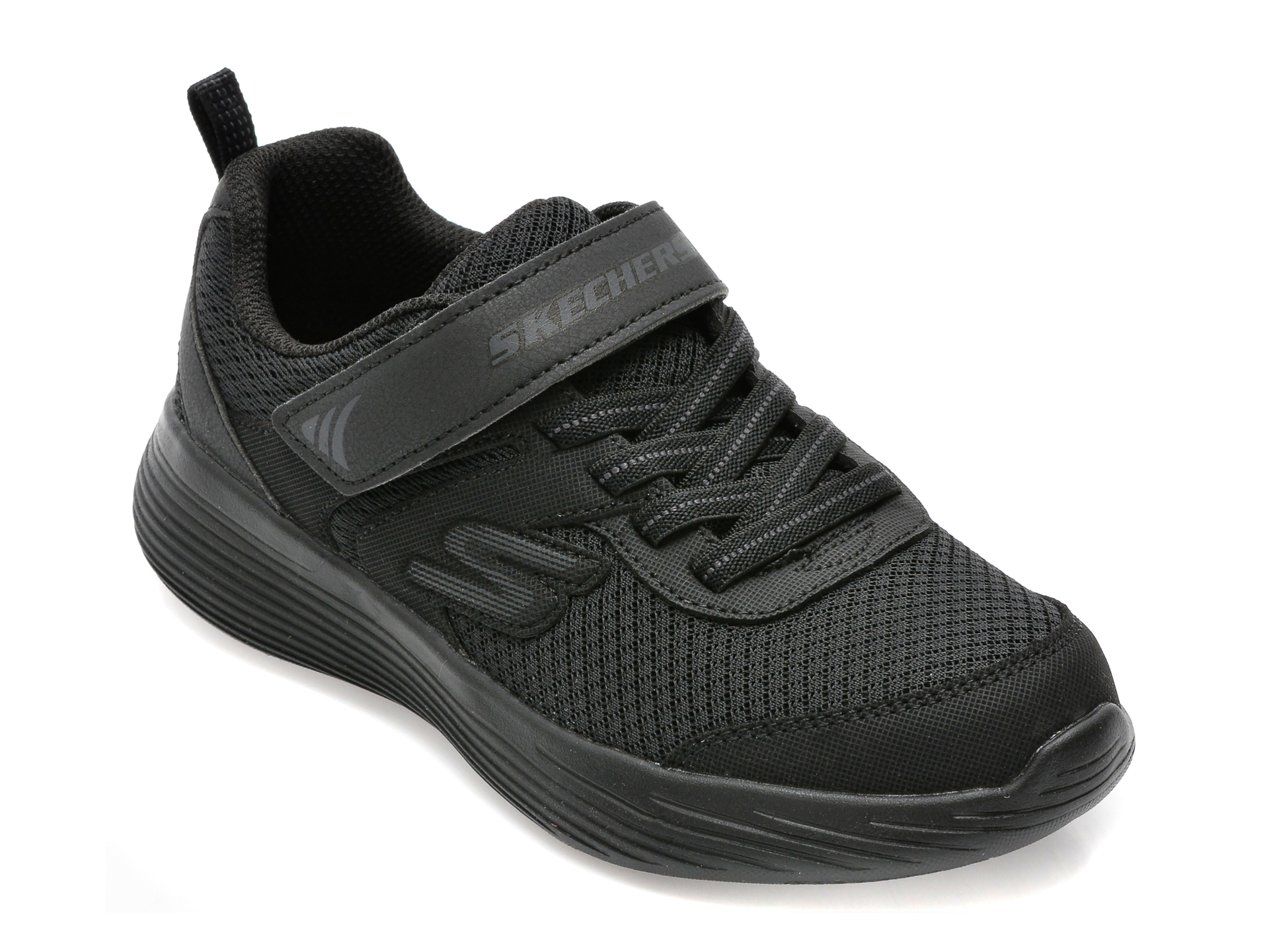 Pantofi sport SKECHERS negri, GO RUN 400 V2 , din material textil si piele ecologica Skechers