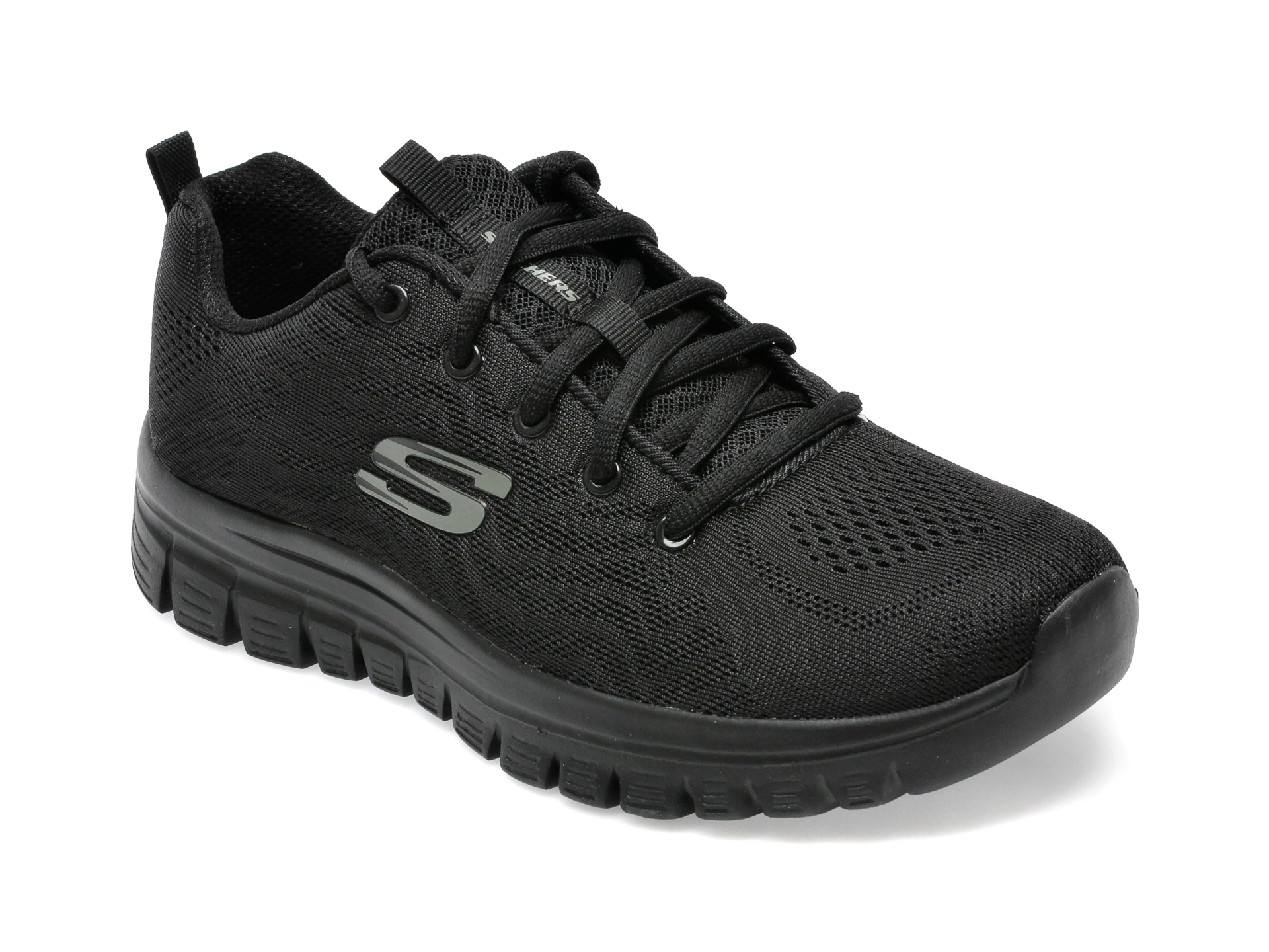 Pantofi sport SKECHERS negri, GRACEFUL, din material textil femei 2023-09-21