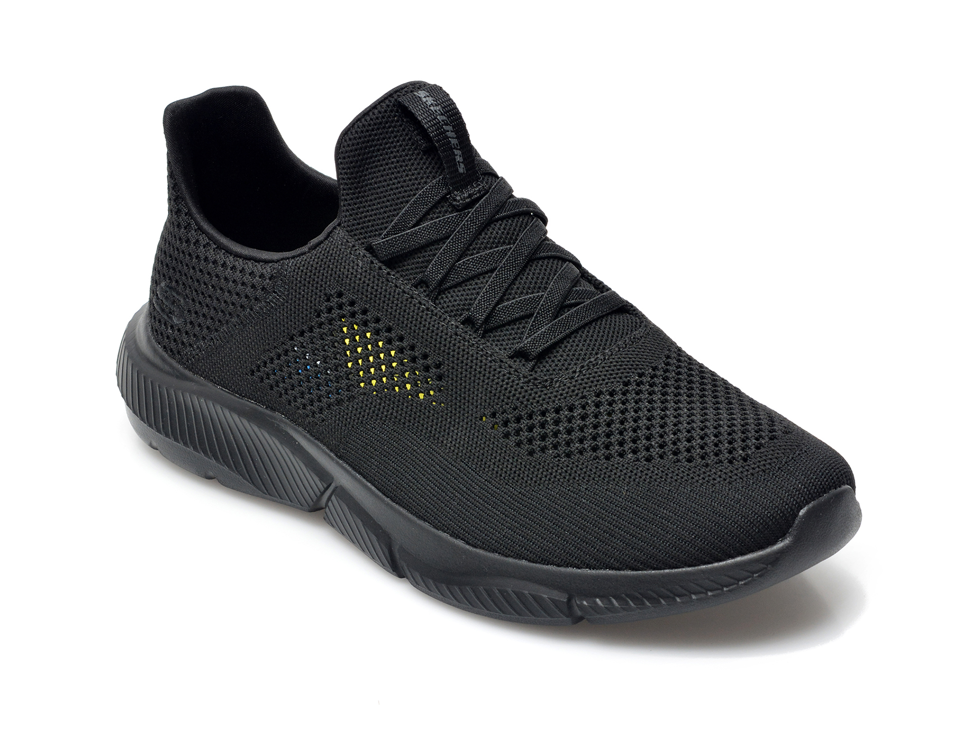 Pantofi sport SKECHERS negri, Ingram Brexie, din material textil