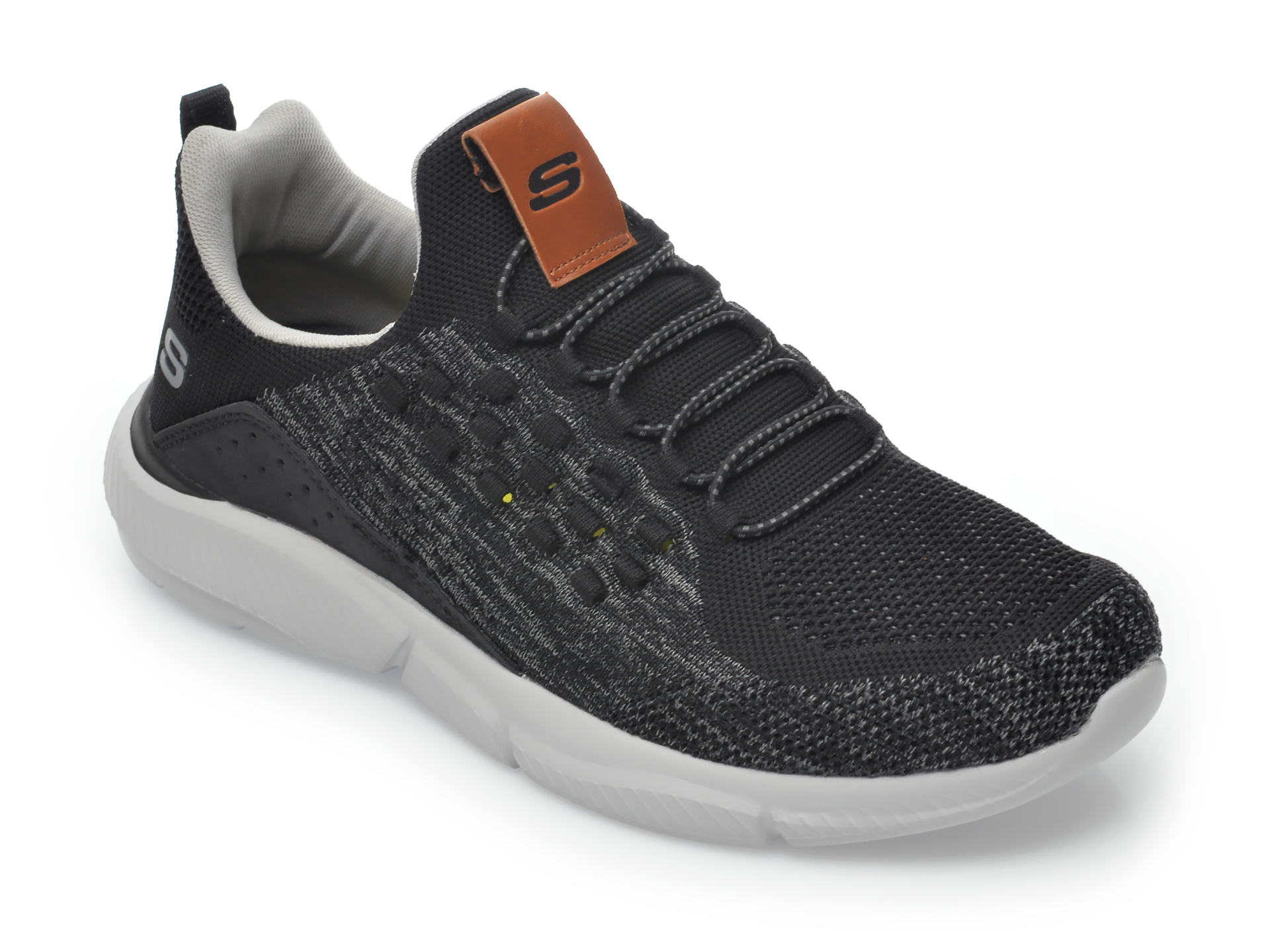 Pantofi sport SKECHERS negri, Ingram Streetway, din material textil