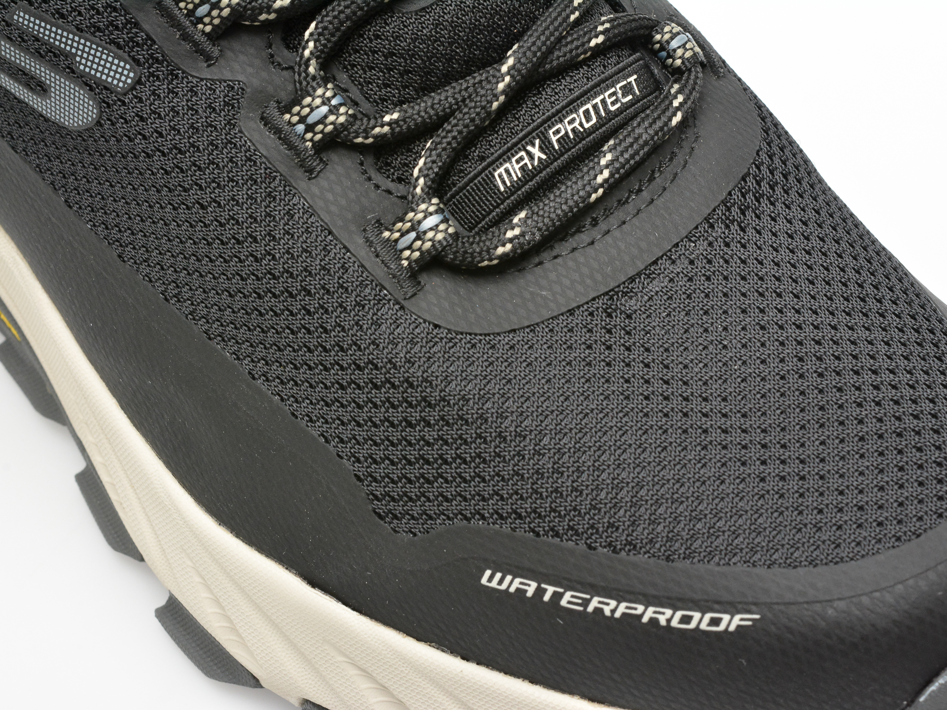 Poze Pantofi sport SKECHERS negri, MAX PROTECT, din material textil si piele ecologica tezyo.ro