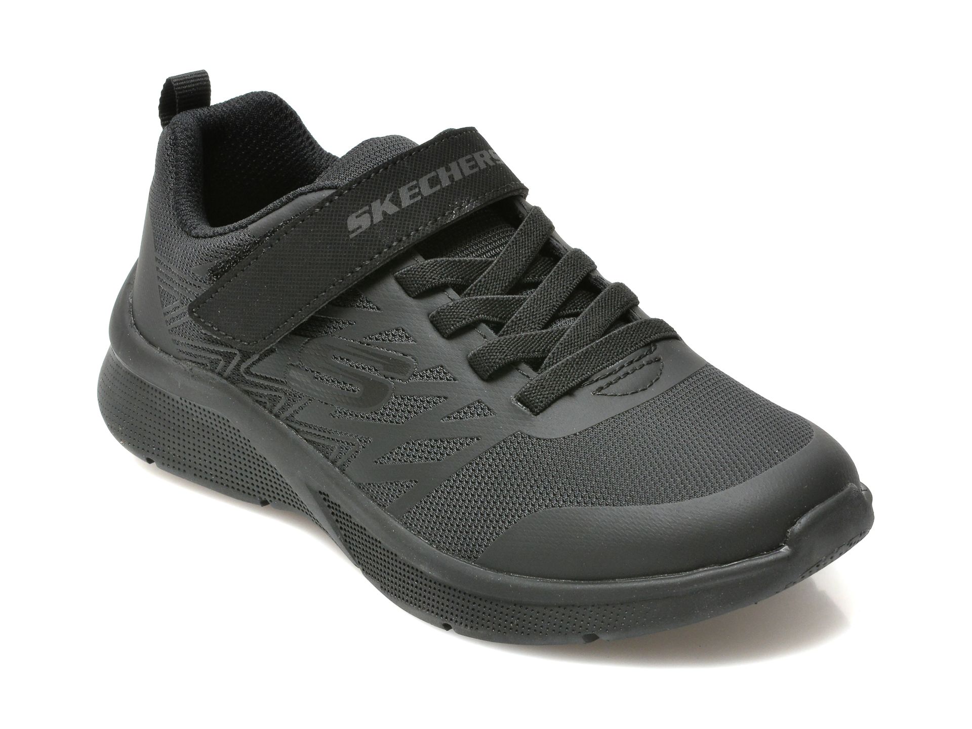Pantofi sport SKECHERS negri, MICROSPEC, din material textil 2023 ❤️ Pret Super tezyo.ro imagine noua 2022