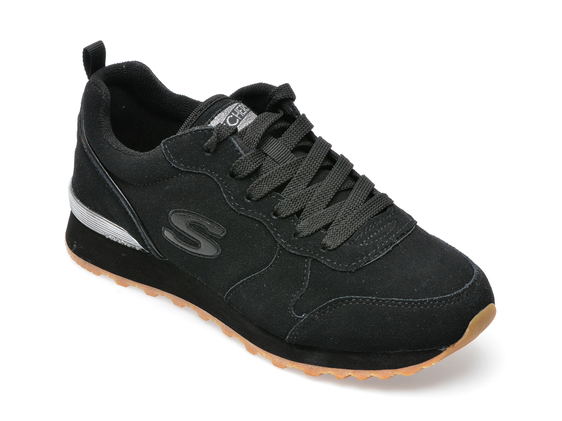 Pantofi sport SKECHERS negri, OG 85, din piele intoarsa