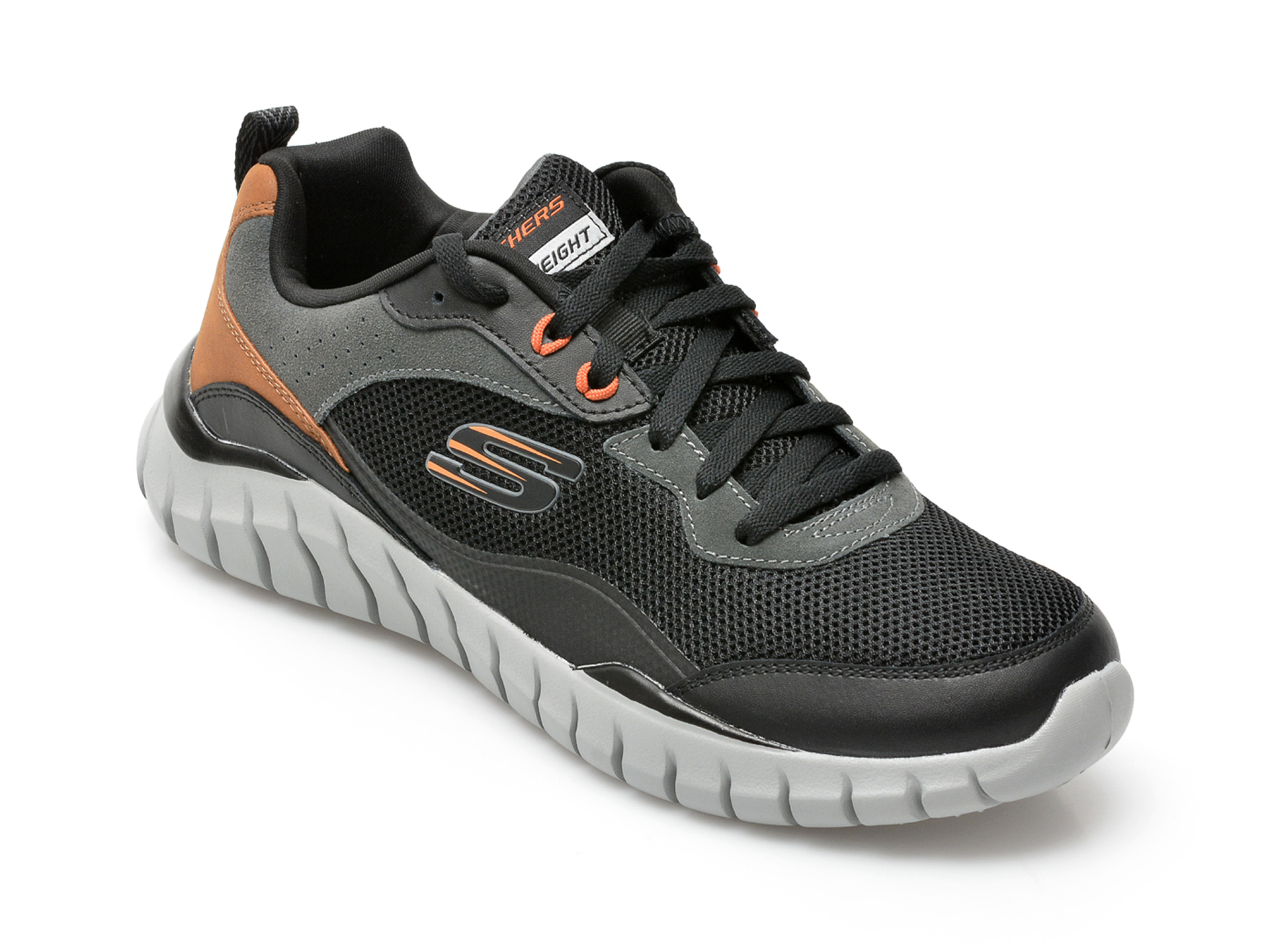 Pantofi sport SKECHERS negri, OVERHAUL, din material textil 2022 ❤️ Pret Super tezyo.ro imagine noua 2022