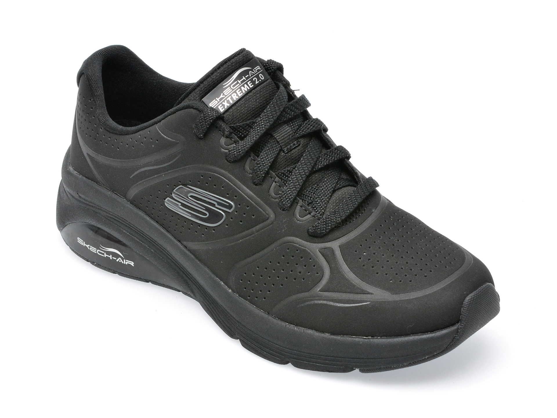 Poze Pantofi sport SKECHERS negri, SKECH-AIR EXTREME 2.0, din piele ecologica Tezyo