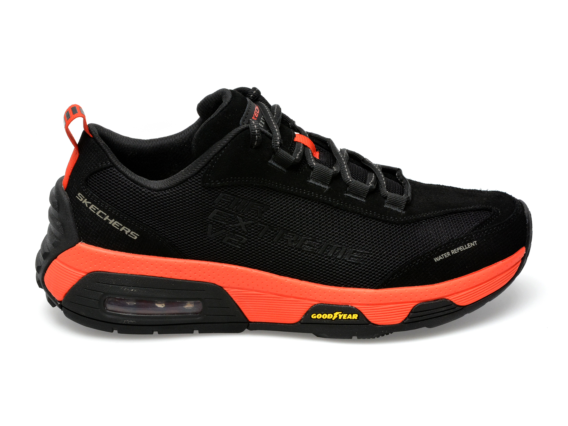 Poze Pantofi sport SKECHERS negri, SKECH-AIR EXTREME V2, din material textil si piele intoarsa tezyo.ro