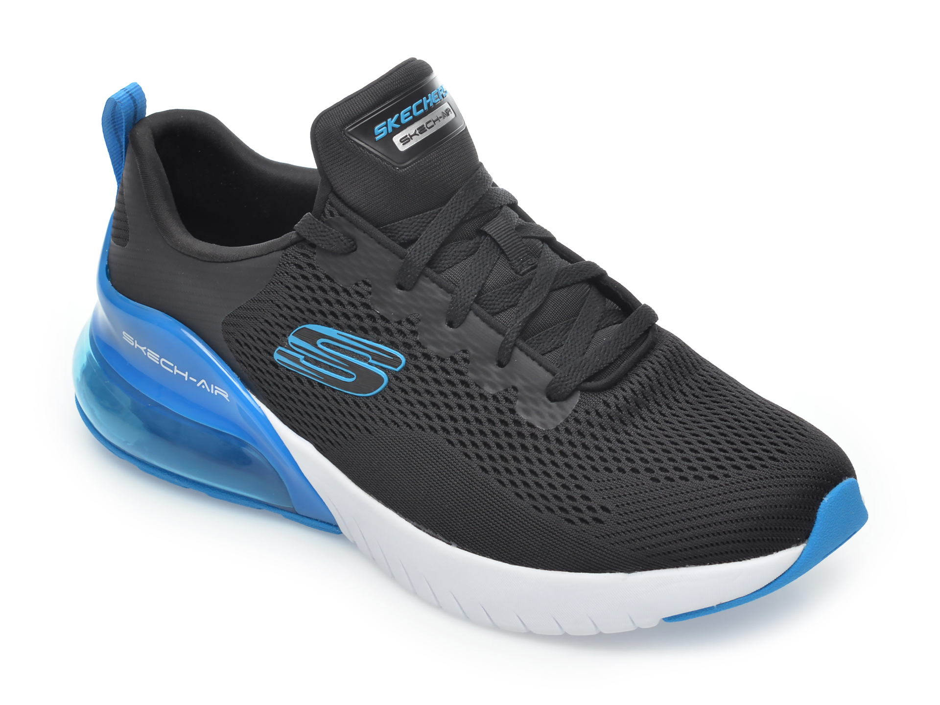 Pantofi sport SKECHERS negri, Skech-Air Stratus Maglev, din material textil
