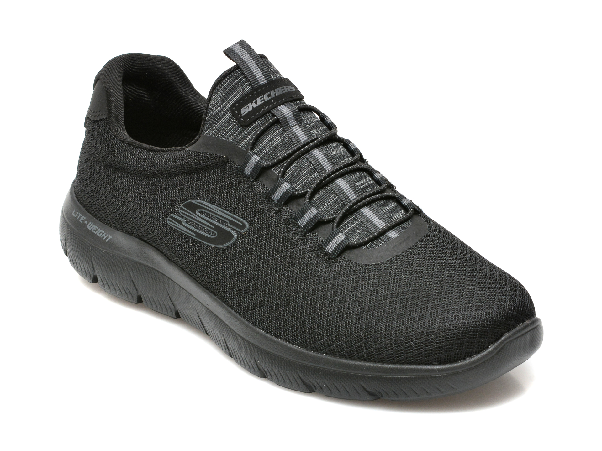 Pantofi sport SKECHERS negri, SUMMITS, din material textil Skechers