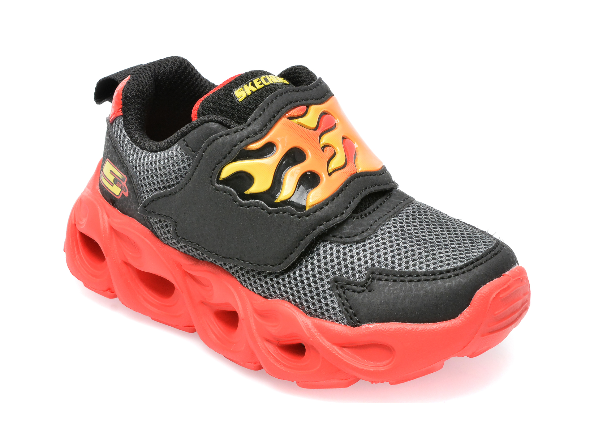 Pantofi sport SKECHERS negri, THERMO-FLASH, din material textil