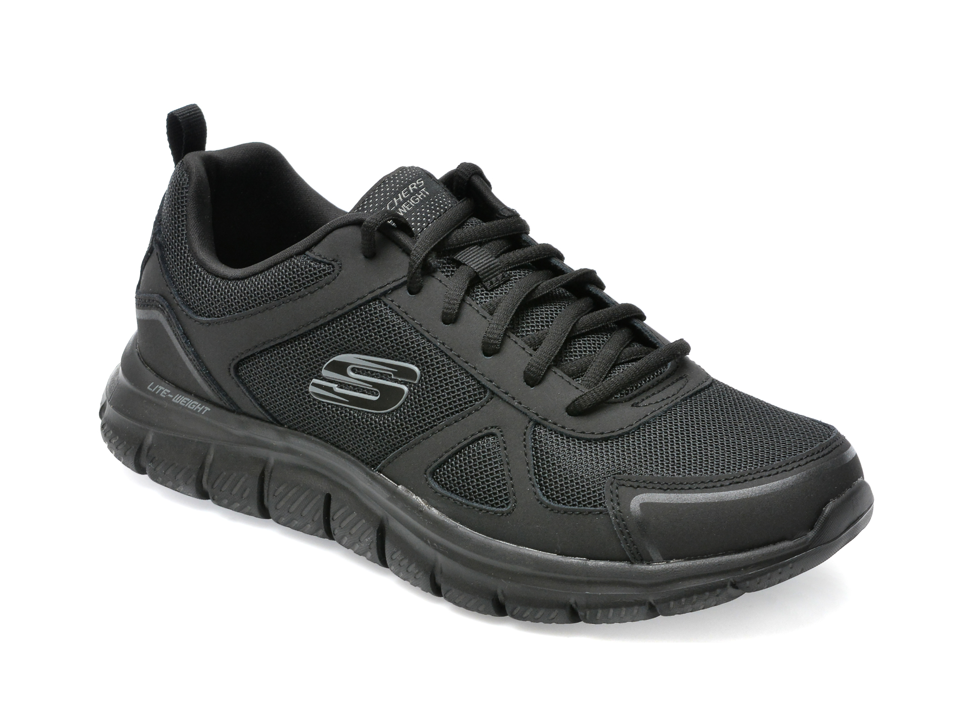 Pantofi sport SKECHERS negri, TRACK, din material textil Skechers