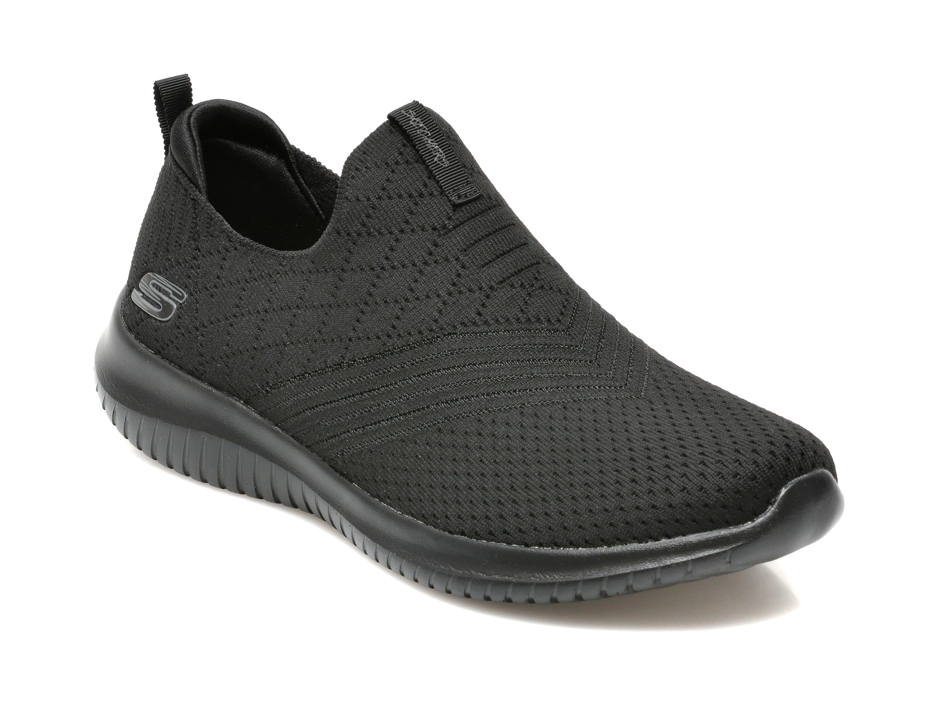 Pantofi sport SKECHERS negri, ULTRA FLEX, din material textil Skechers imagine noua
