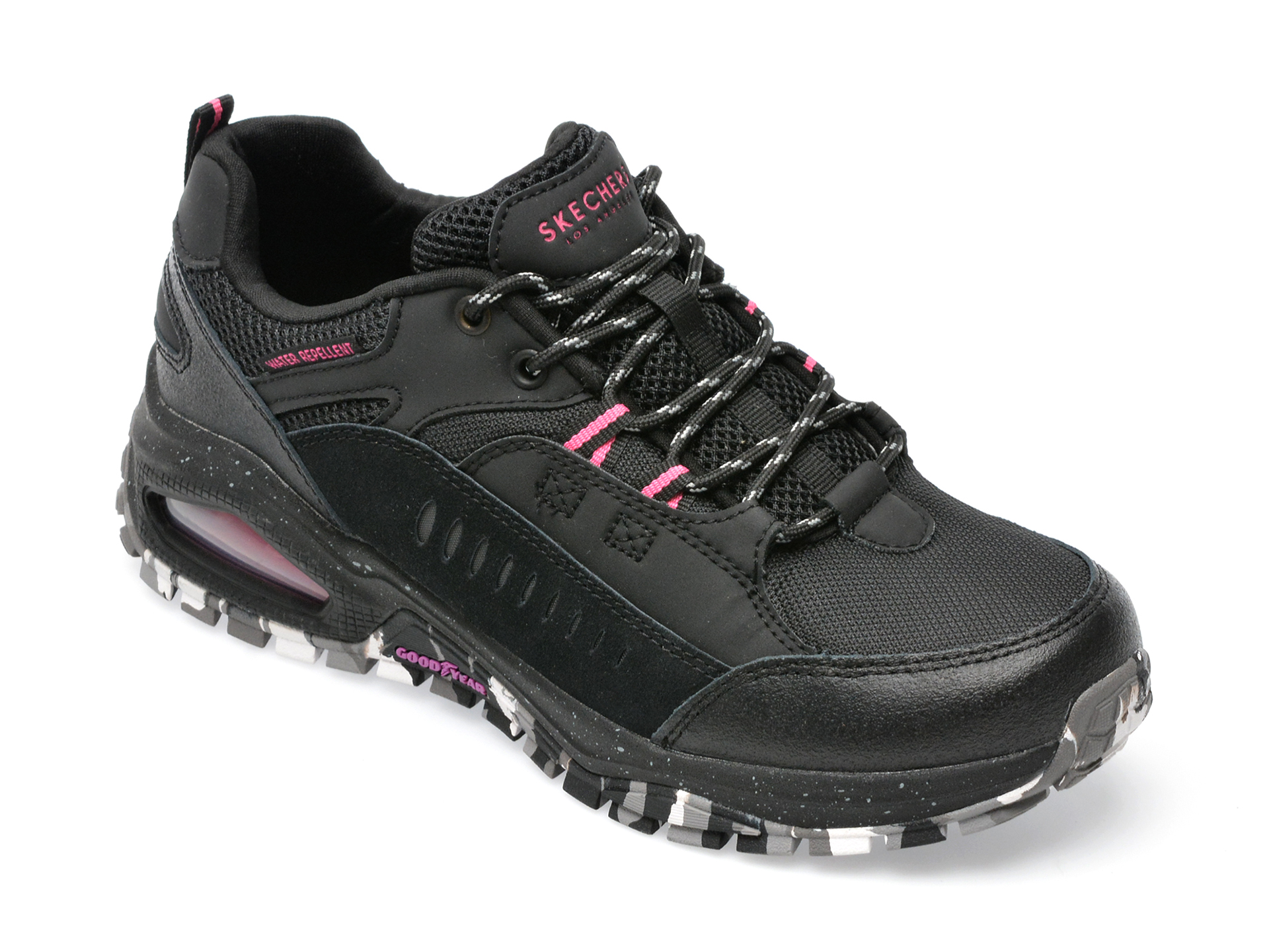 Pantofi sport SKECHERS negri, UNO TRAIL, din material textil Skechers