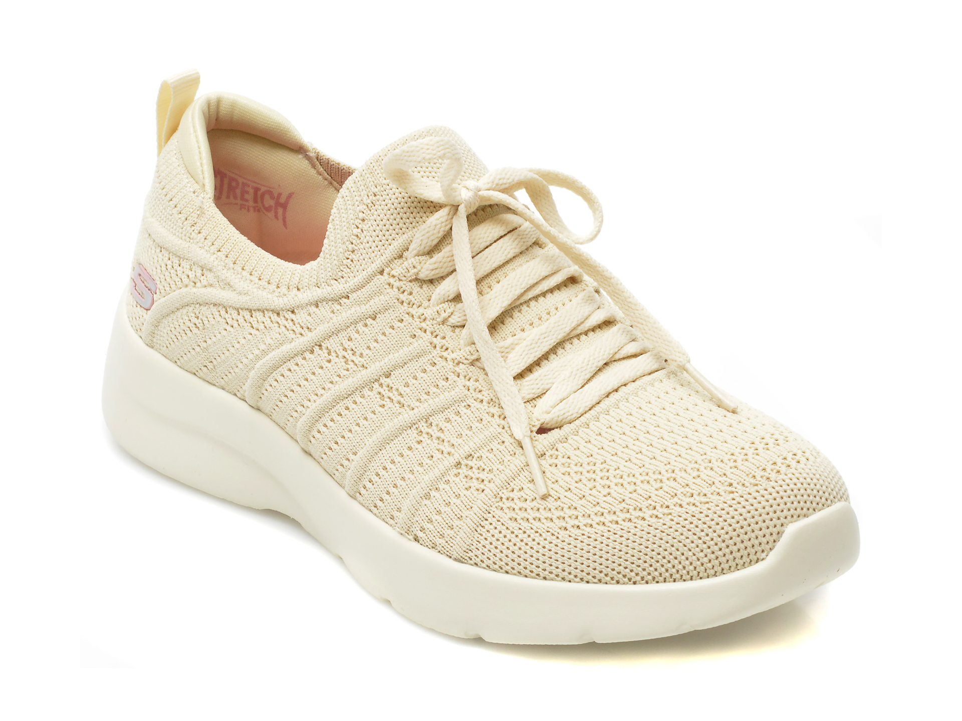 Pantofi sport SKECHERS nude, DYNAMIGHT 2, din material textil /femei/pantofi imagine noua