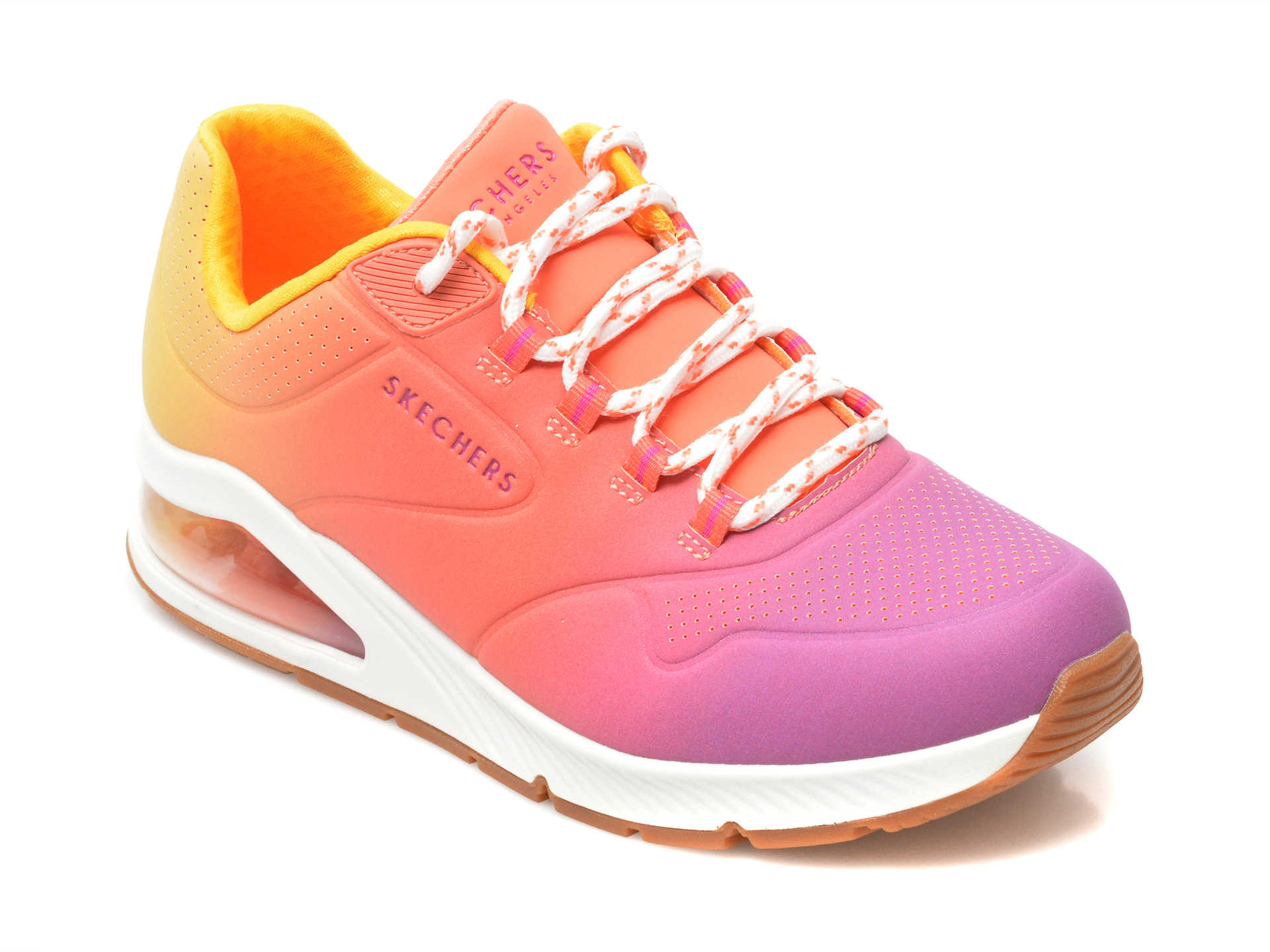 Pantofi sport SKECHERS portocalii, UNO 2, din piele ecologica Skechers imagine noua