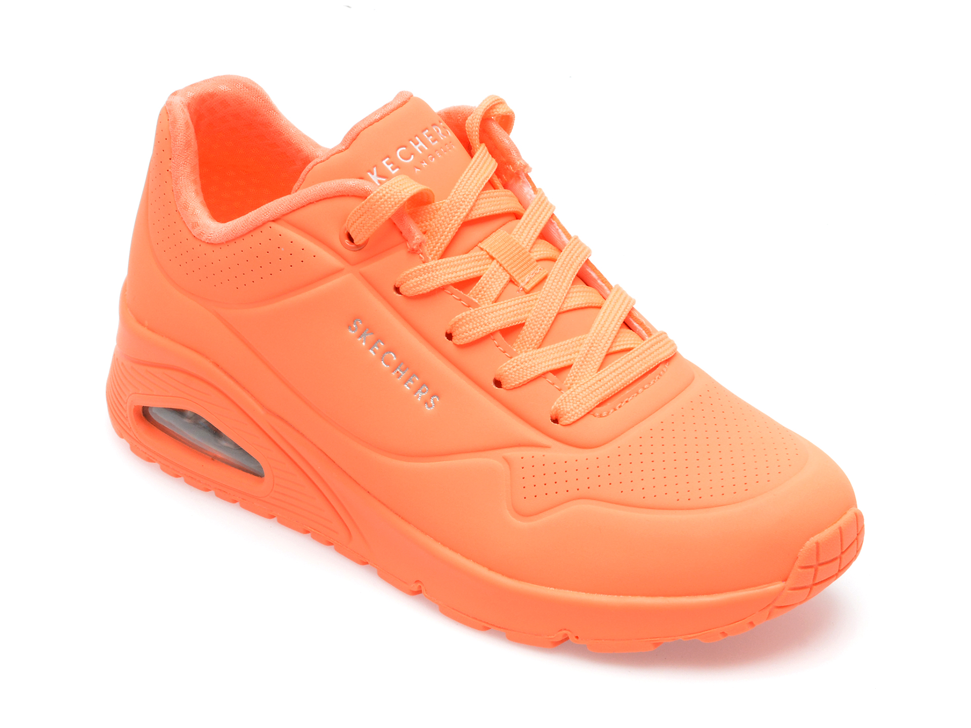 Pantofi sport SKECHERS portocalii, UNO, din piele ecologica /femei/pantofi imagine noua