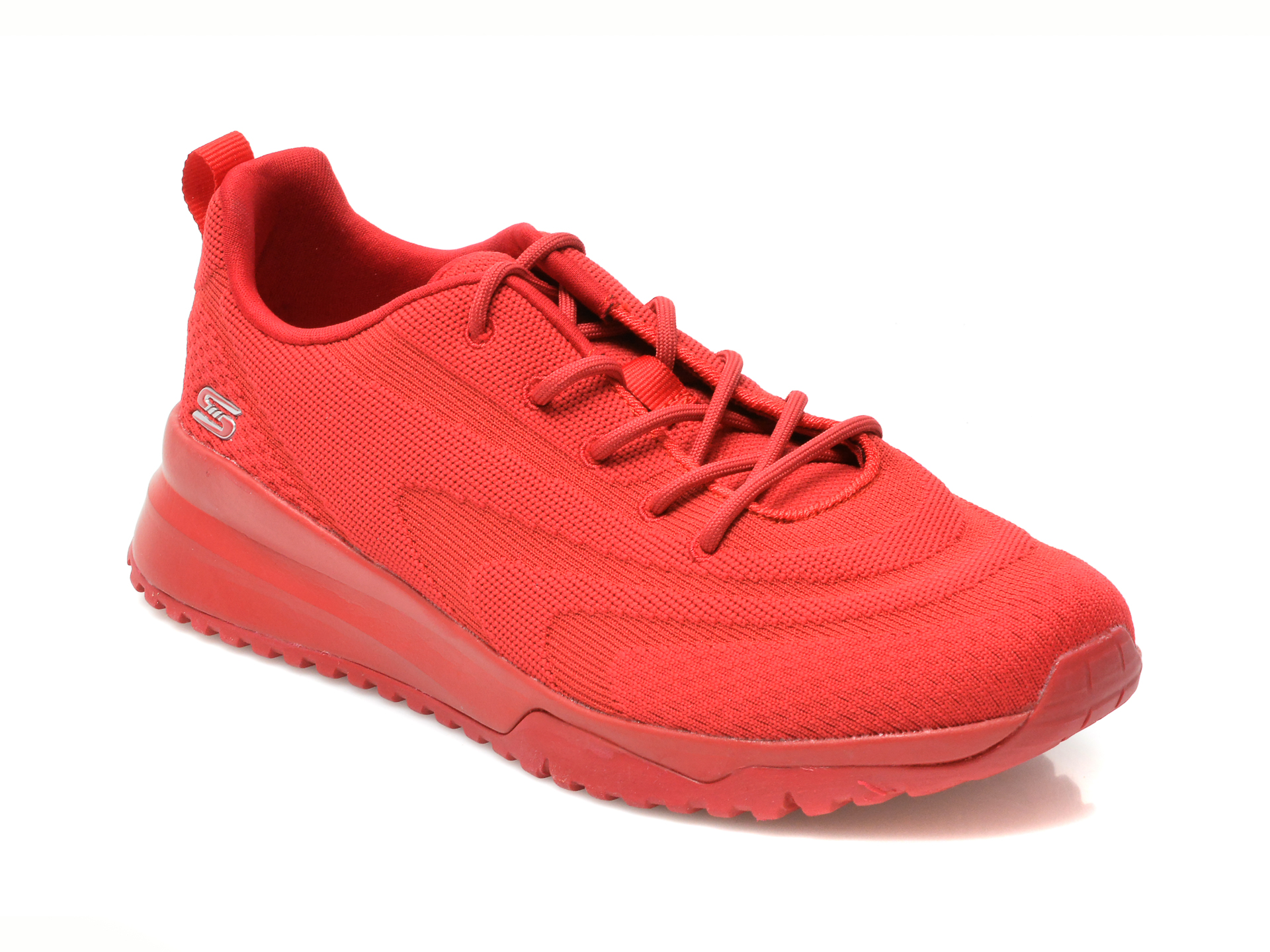 Pantofi sport SKECHERS rosii, BOBS SQUAD 3, din material textil Skechers imagine noua