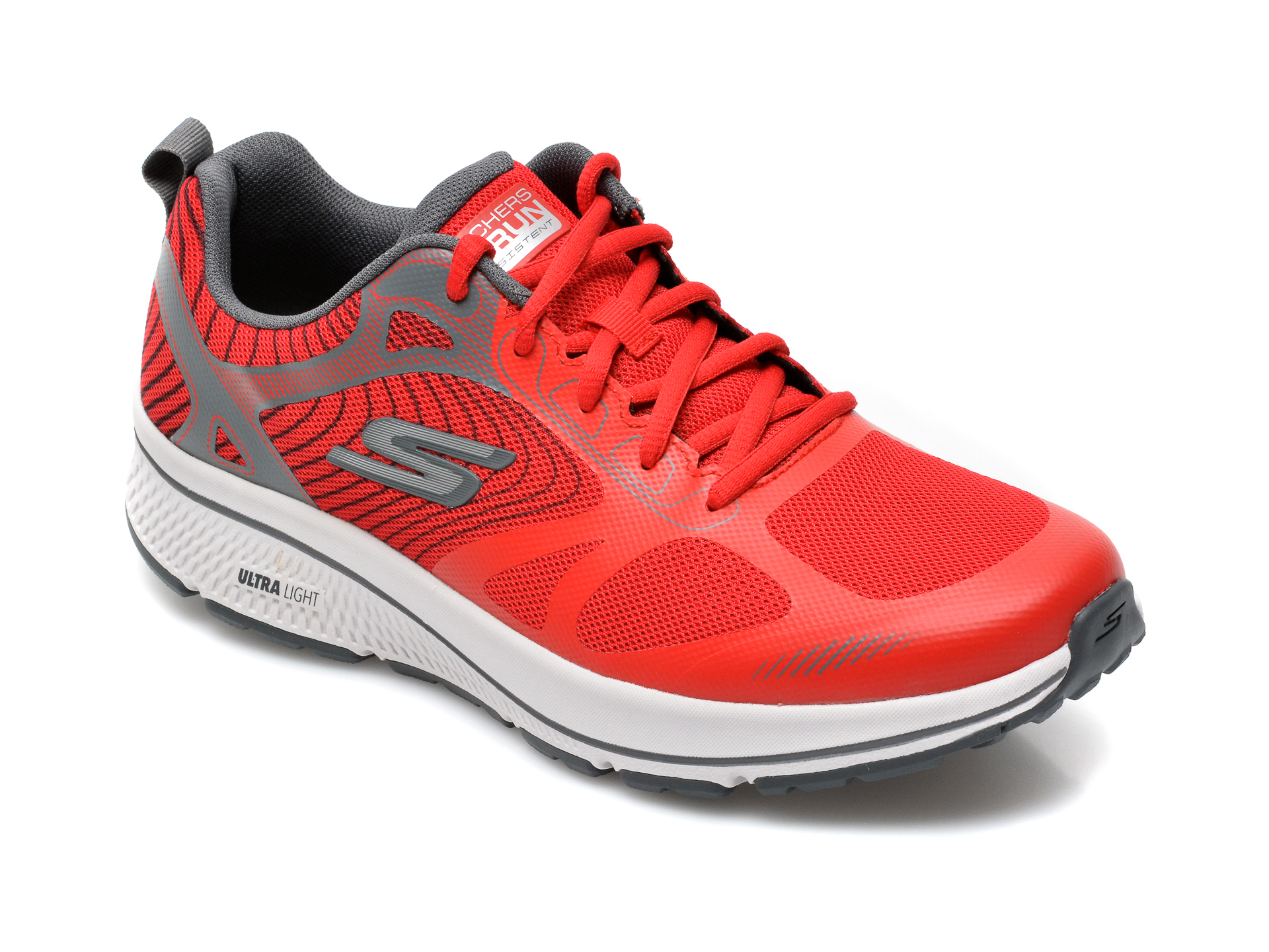 Pantofi sport SKECHERS rosii, Go Run Consistentfleet Rush, din piele ecologica