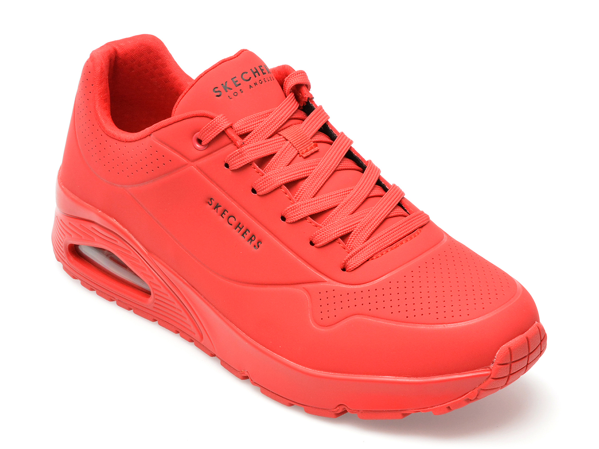 Pantofi sport SKECHERS rosii, UNO, din piele ecologica