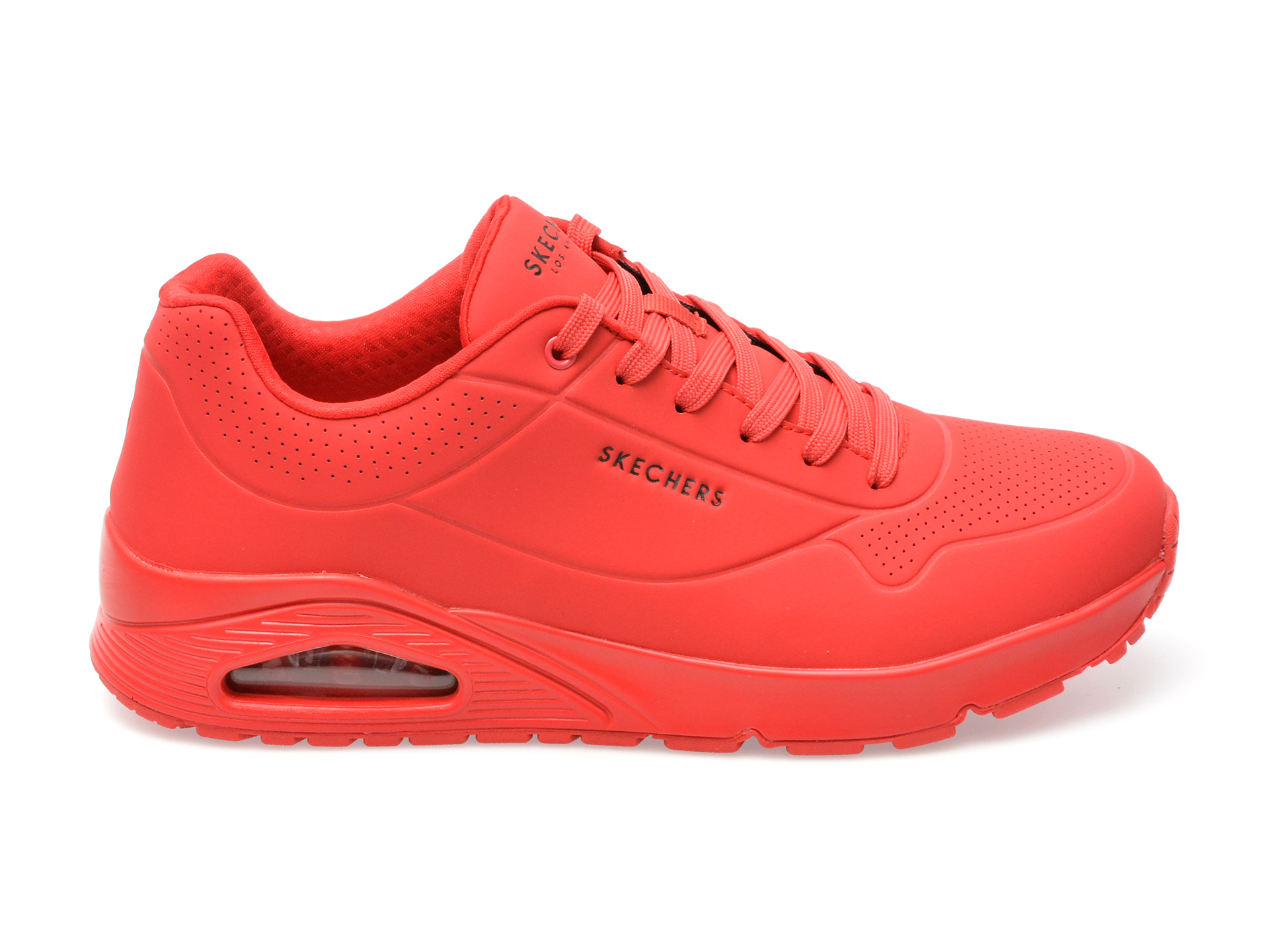 Pantofi sport SKECHERS rosii, UNO, din piele ecologica