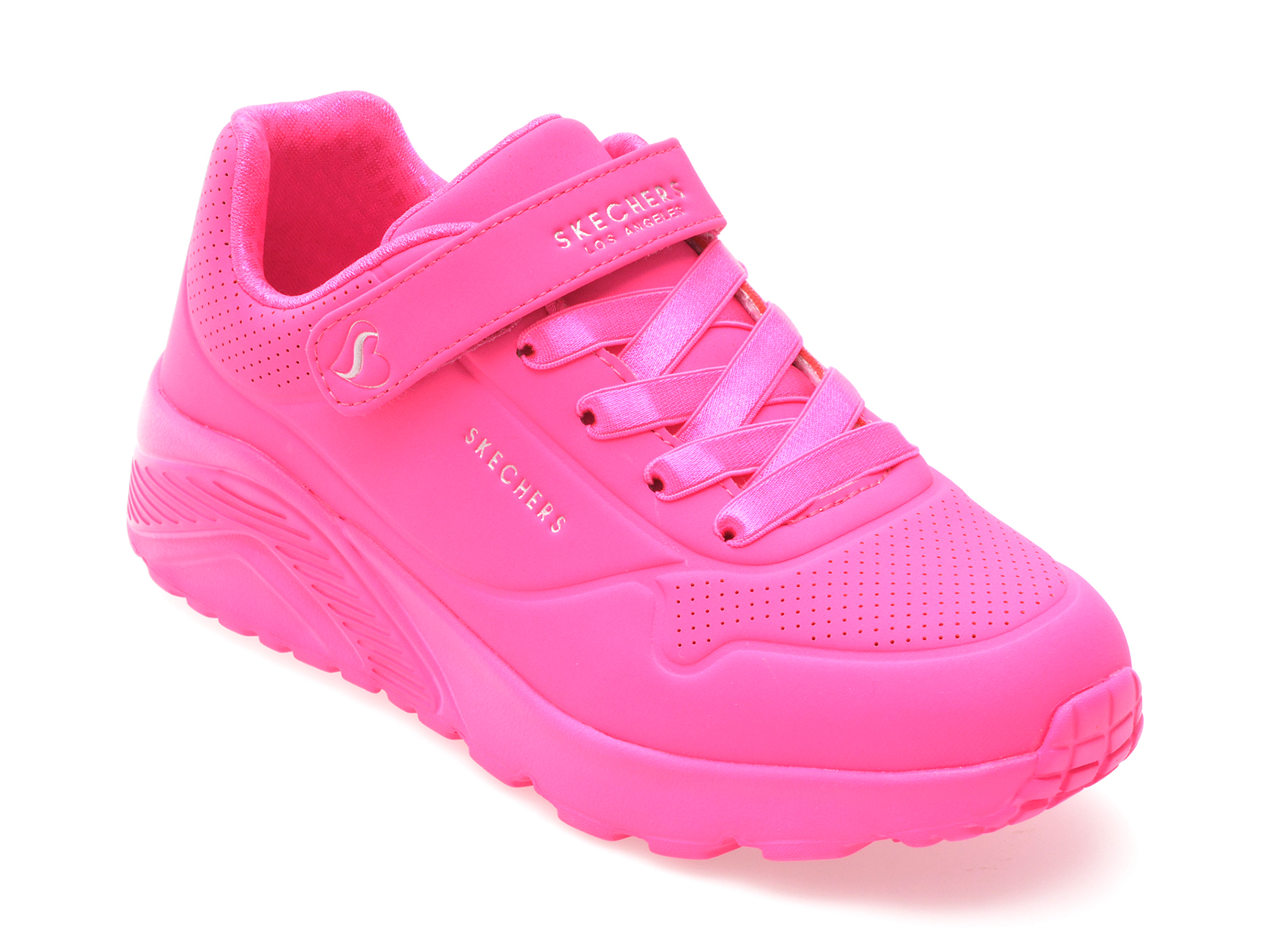 Pantofi sport SKECHERS roz, 310451L, din piele ecologica