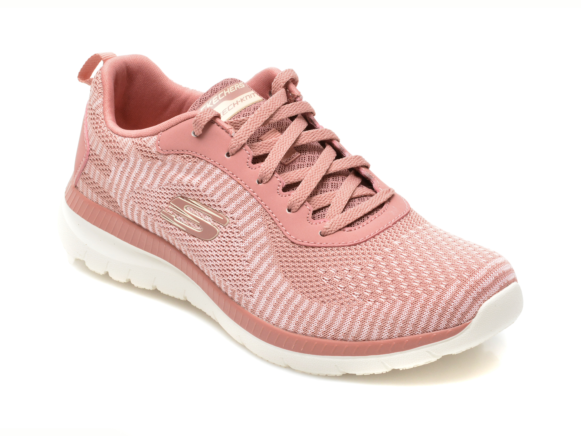 Pantofi sport SKECHERS roz, BOUNTIFUL, din material textil Skechers imagine noua