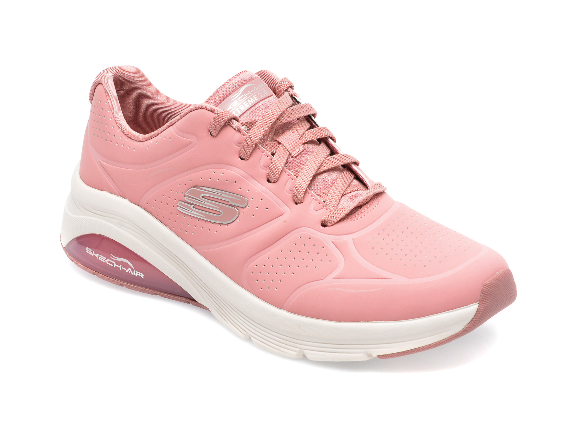 Poze Pantofi sport SKECHERS roz, SKECH-AIR EXTREME 2.0, din piele ecologica Tezyo
