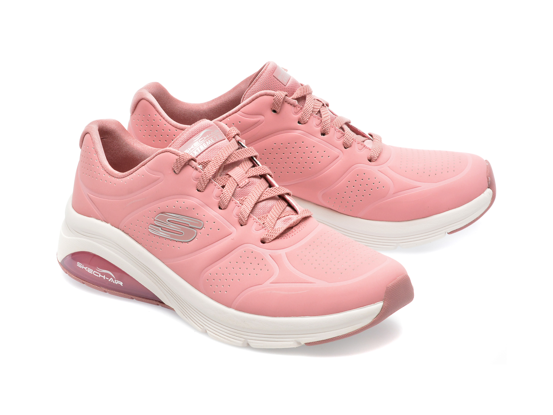Poze Pantofi sport SKECHERS roz, SKECH-AIR EXTREME 2.0, din piele ecologica Tezyo