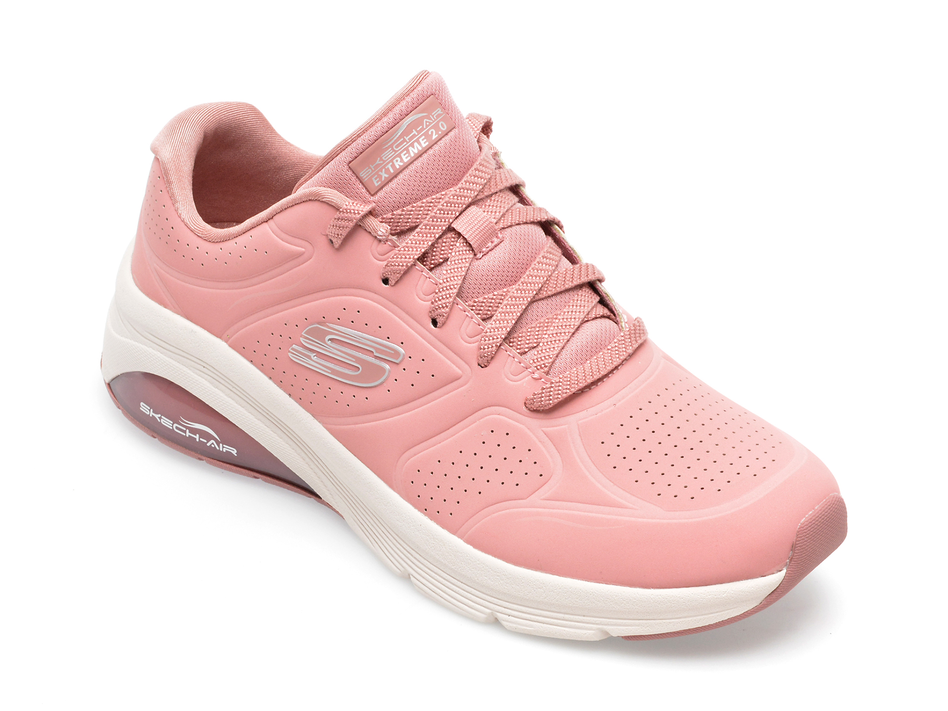 Pantofi sport SKECHERS roz, SKECH-AIR EXTREME 2.0, din piele ecologica femei 2023-09-21