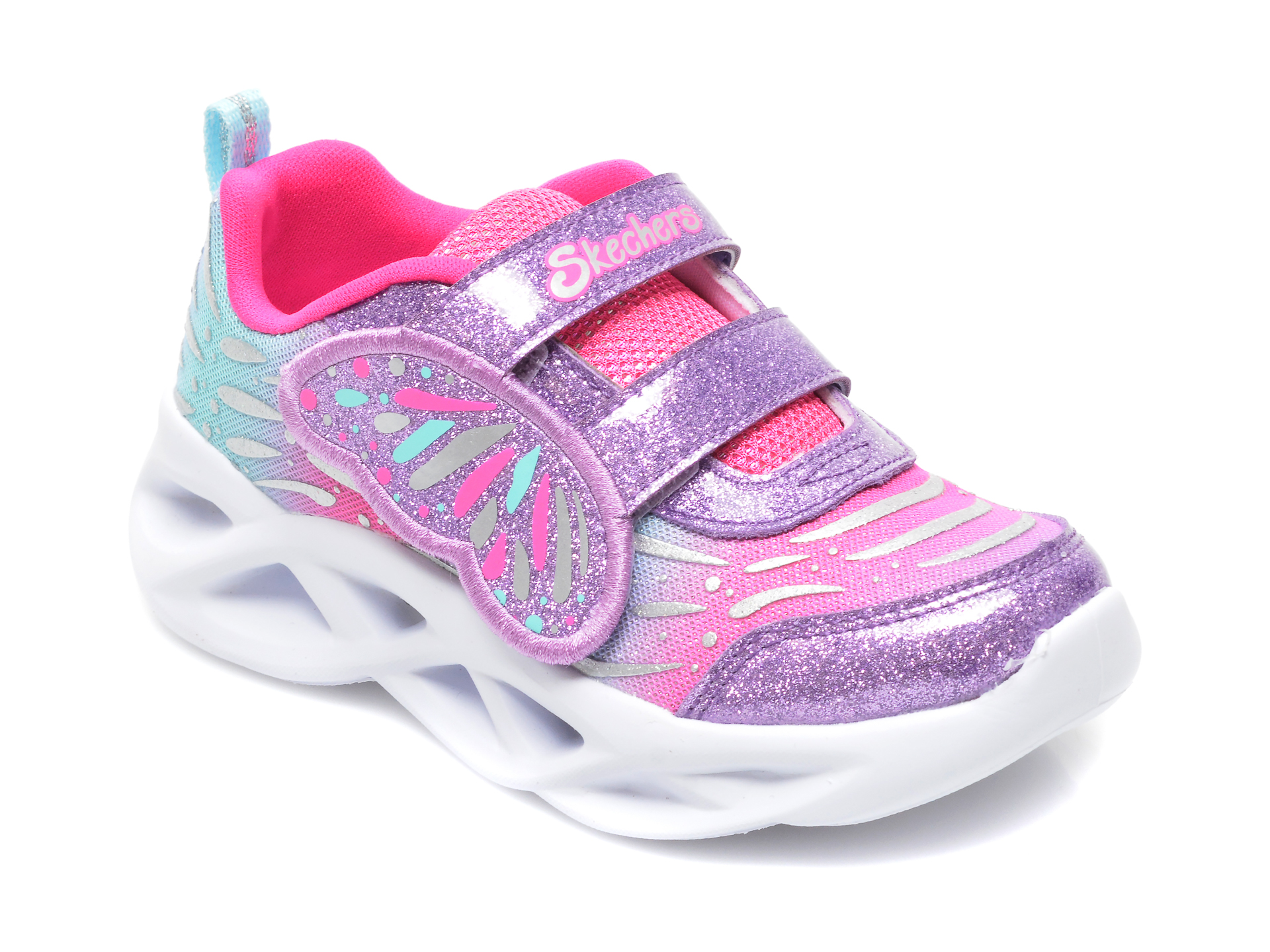 Pantofi sport SKECHERS roz, TWISTY BRIGHTS, din material textil 2023 ❤️ Pret Super tezyo.ro imagine noua 2022