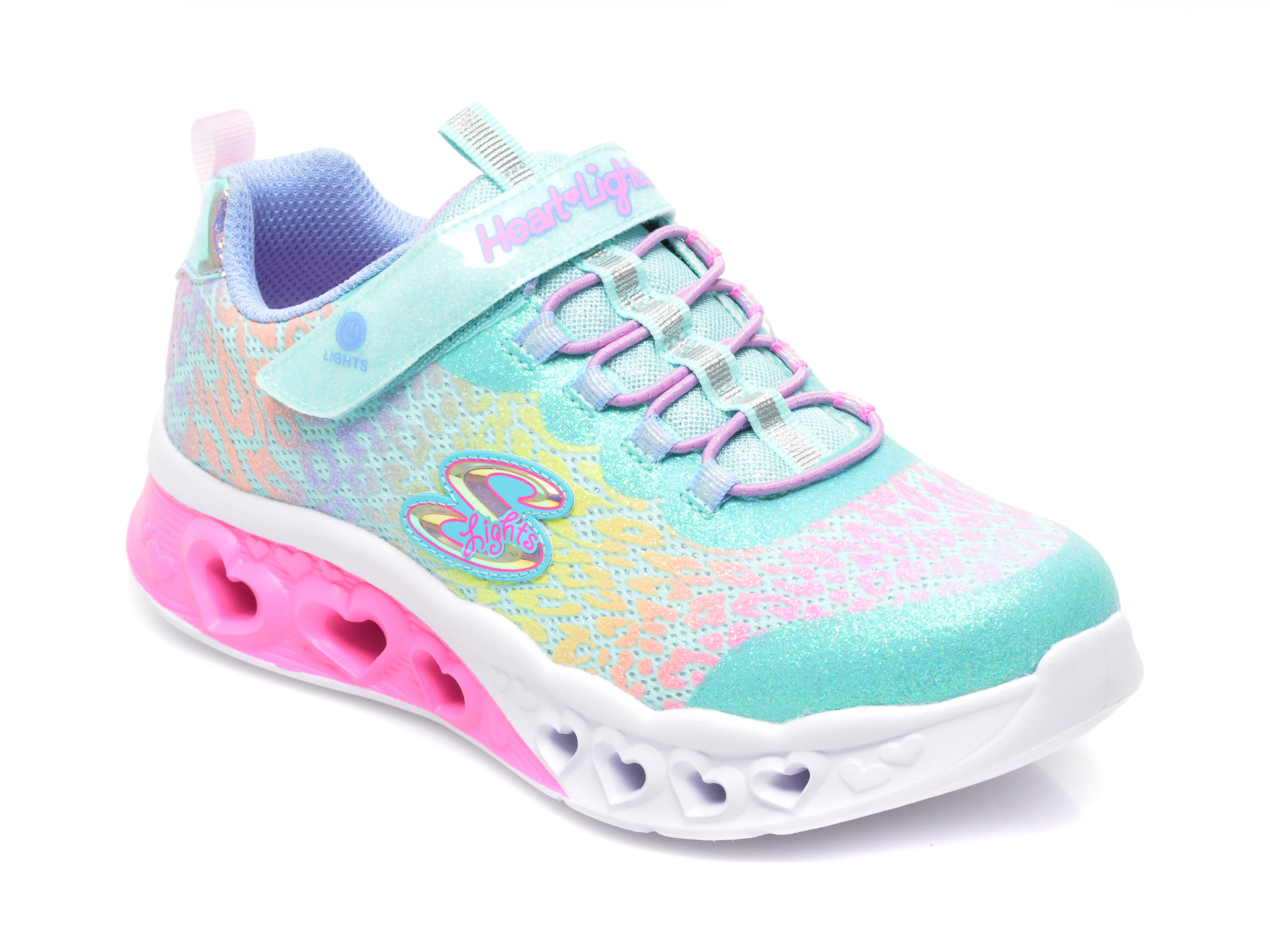 Pantofi sport SKECHERS verzi, FLUTTER HEART LIGHTS2314L, din material textil 2023 ❤️ Pret Super tezyo.ro imagine noua 2022