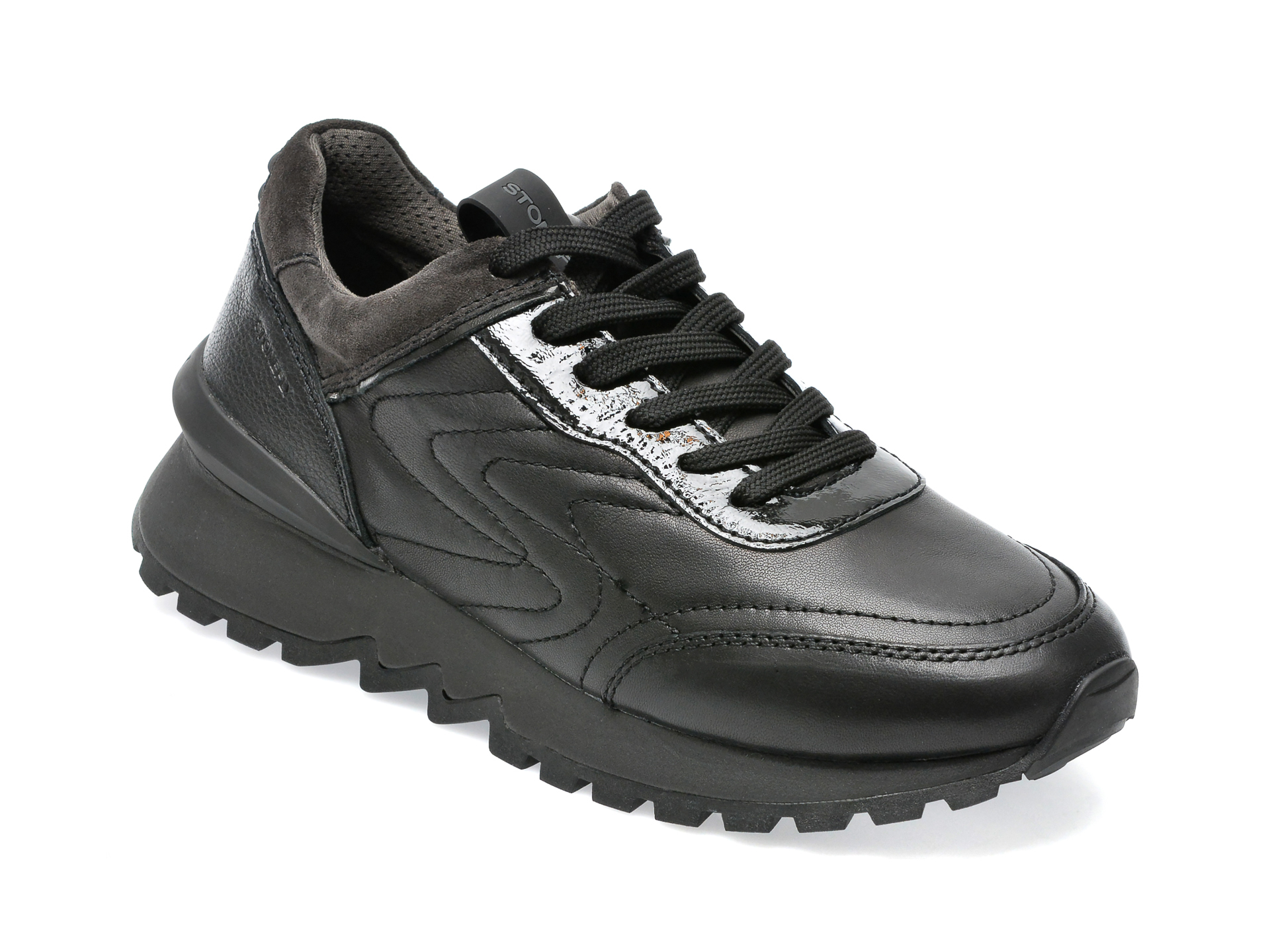 Pantofi sport STONEFLY negri, SIMLA1, din piele naturala
