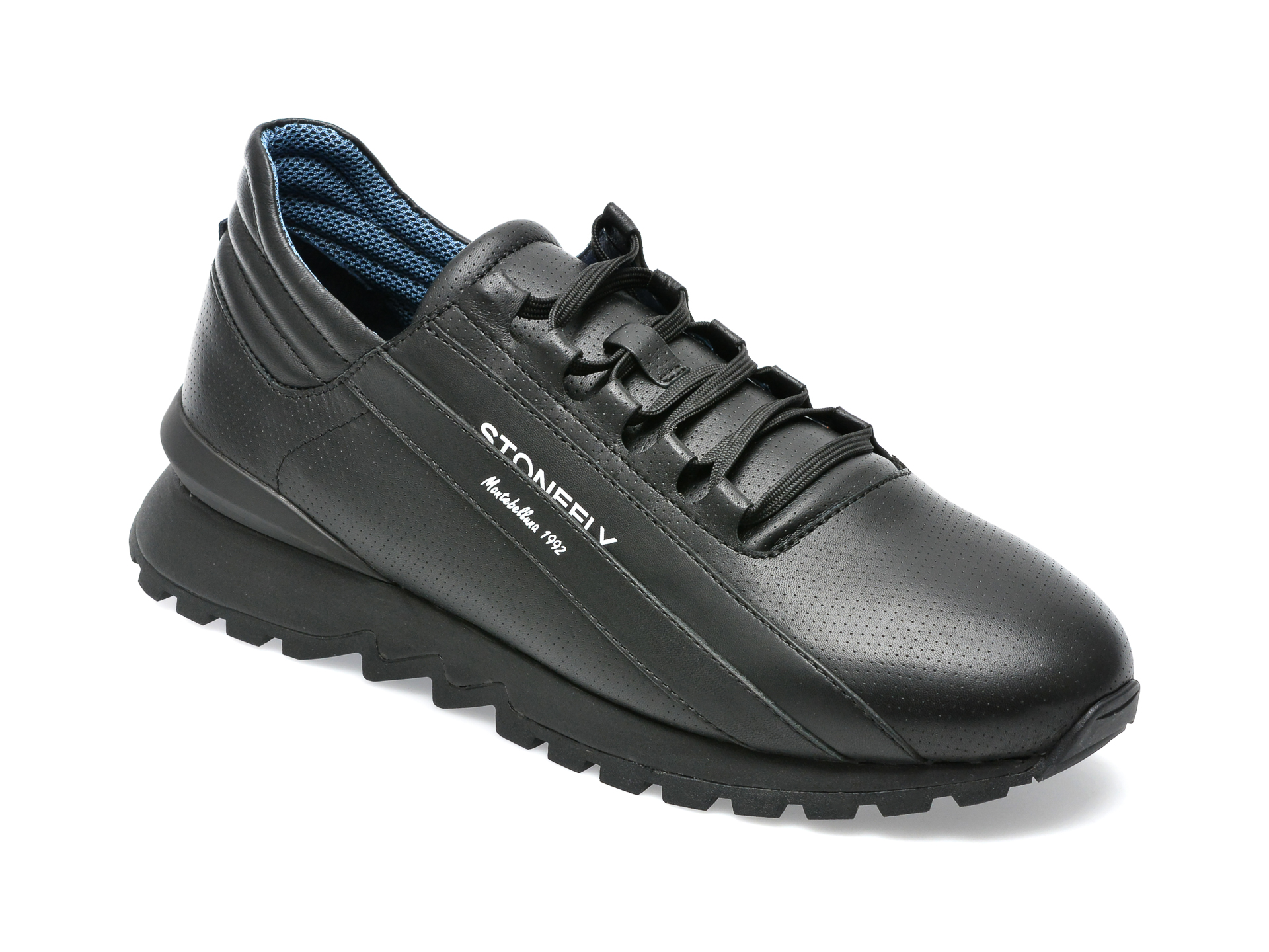 Pantofi sport STONEFLY negri, SIMMA4, din piele naturala Stonefly