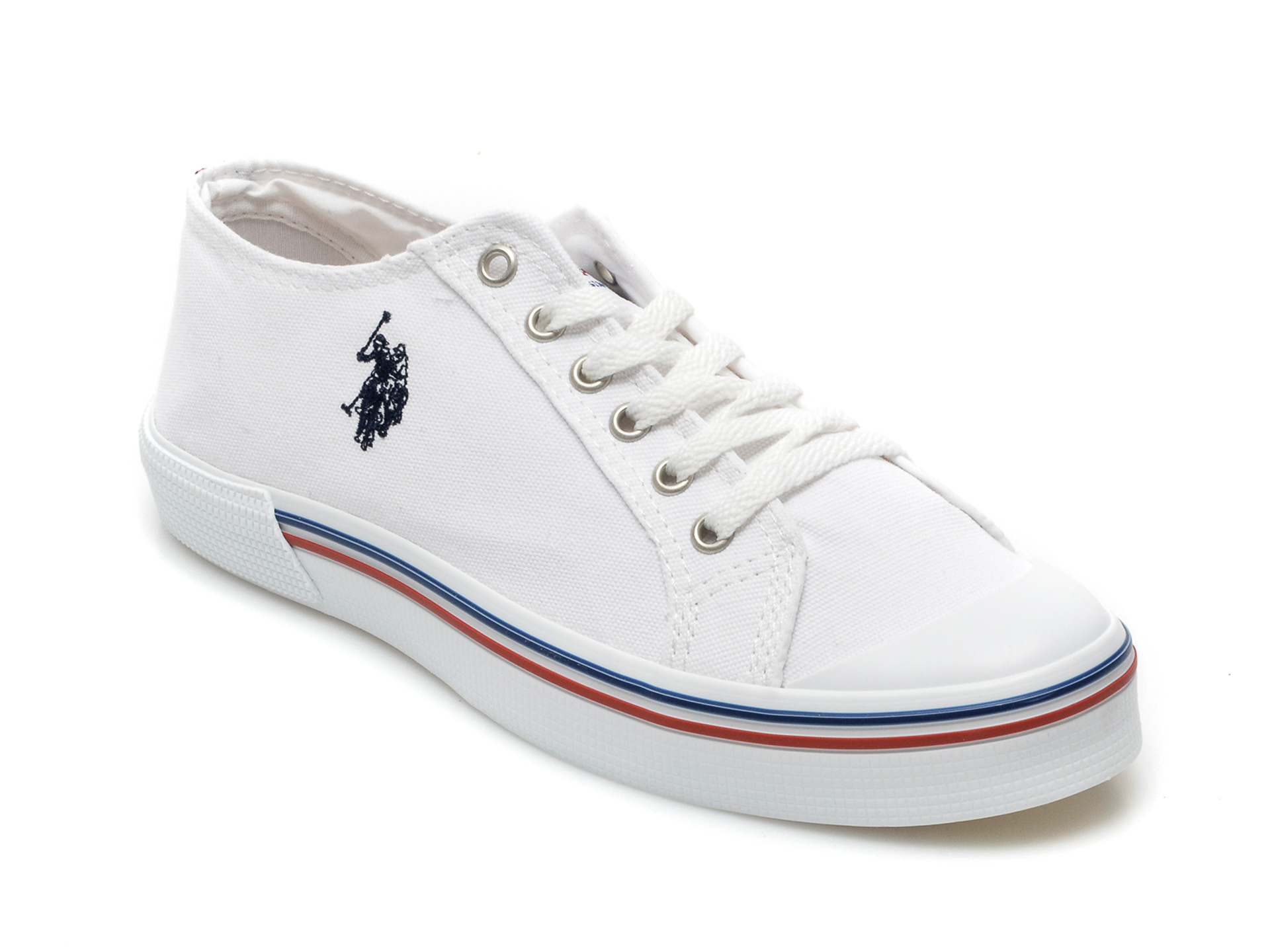 Pantofi sport US POLO ASSN albi, PENE2FX, din material textil tezyo imagine noua