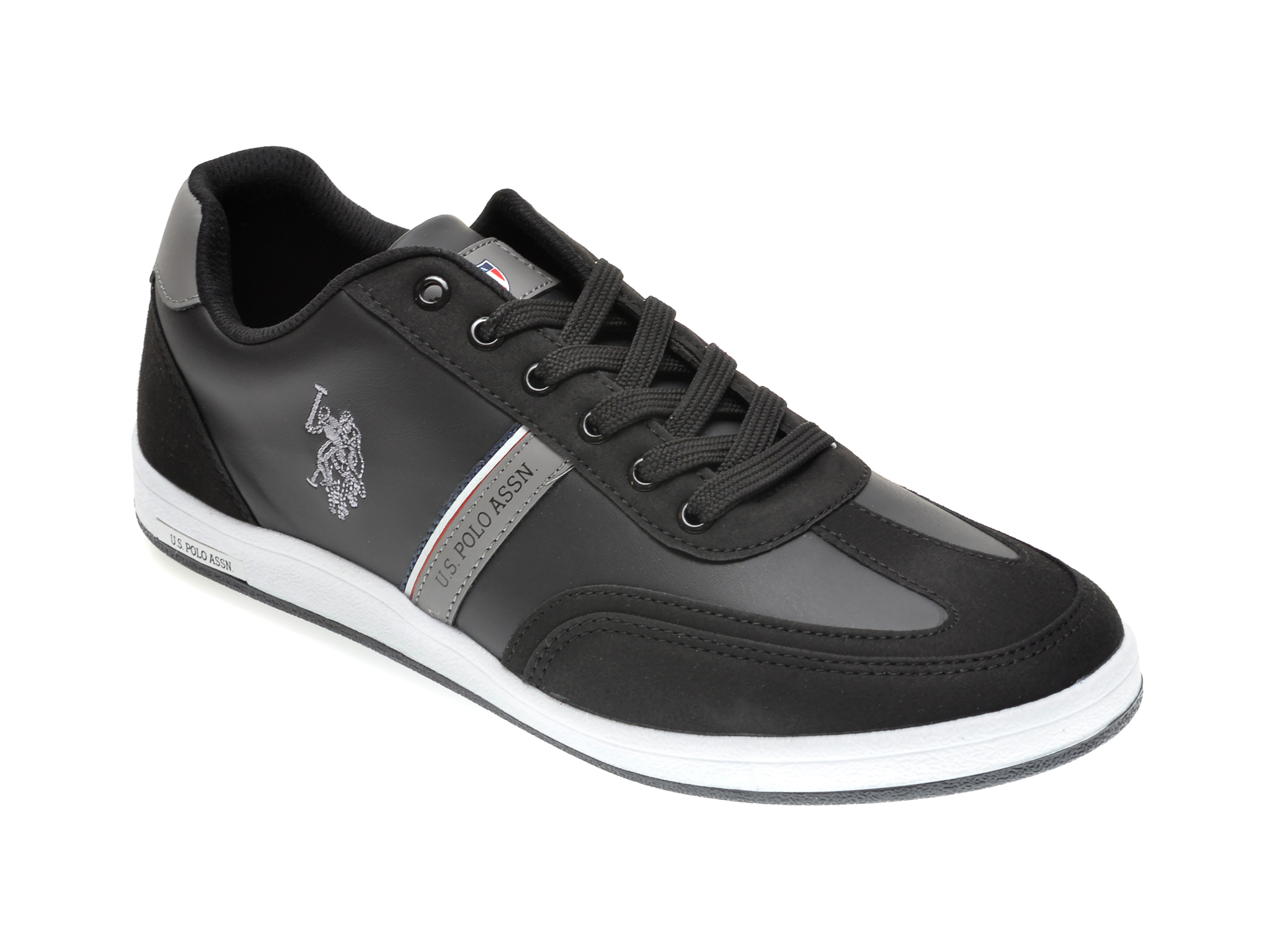 Pantofi sport US POLO ASSN negri, 417978, din piele ecologica