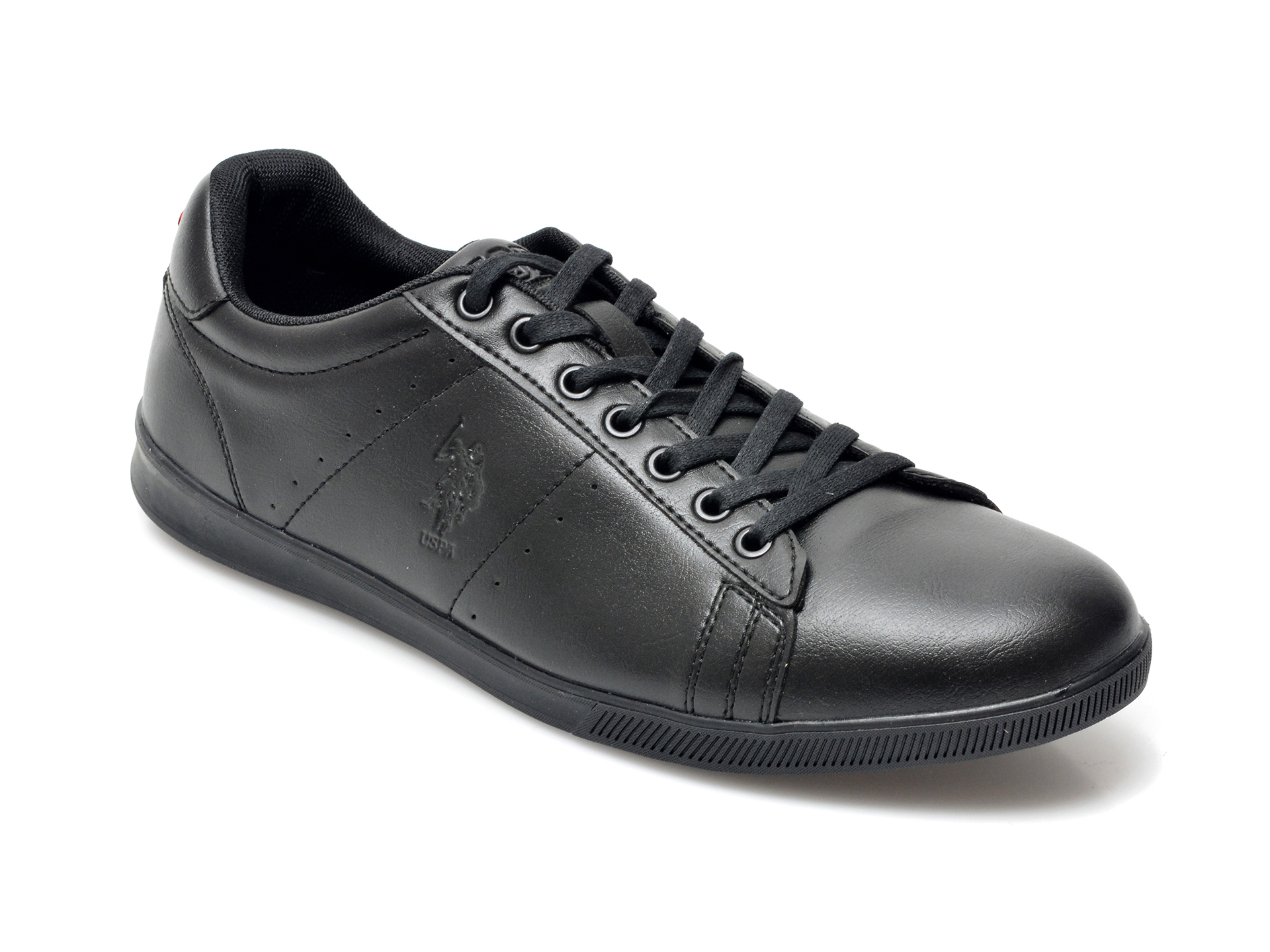 Pantofi sport US POLO ASSN negri, LAWR1FX, din piele ecologica