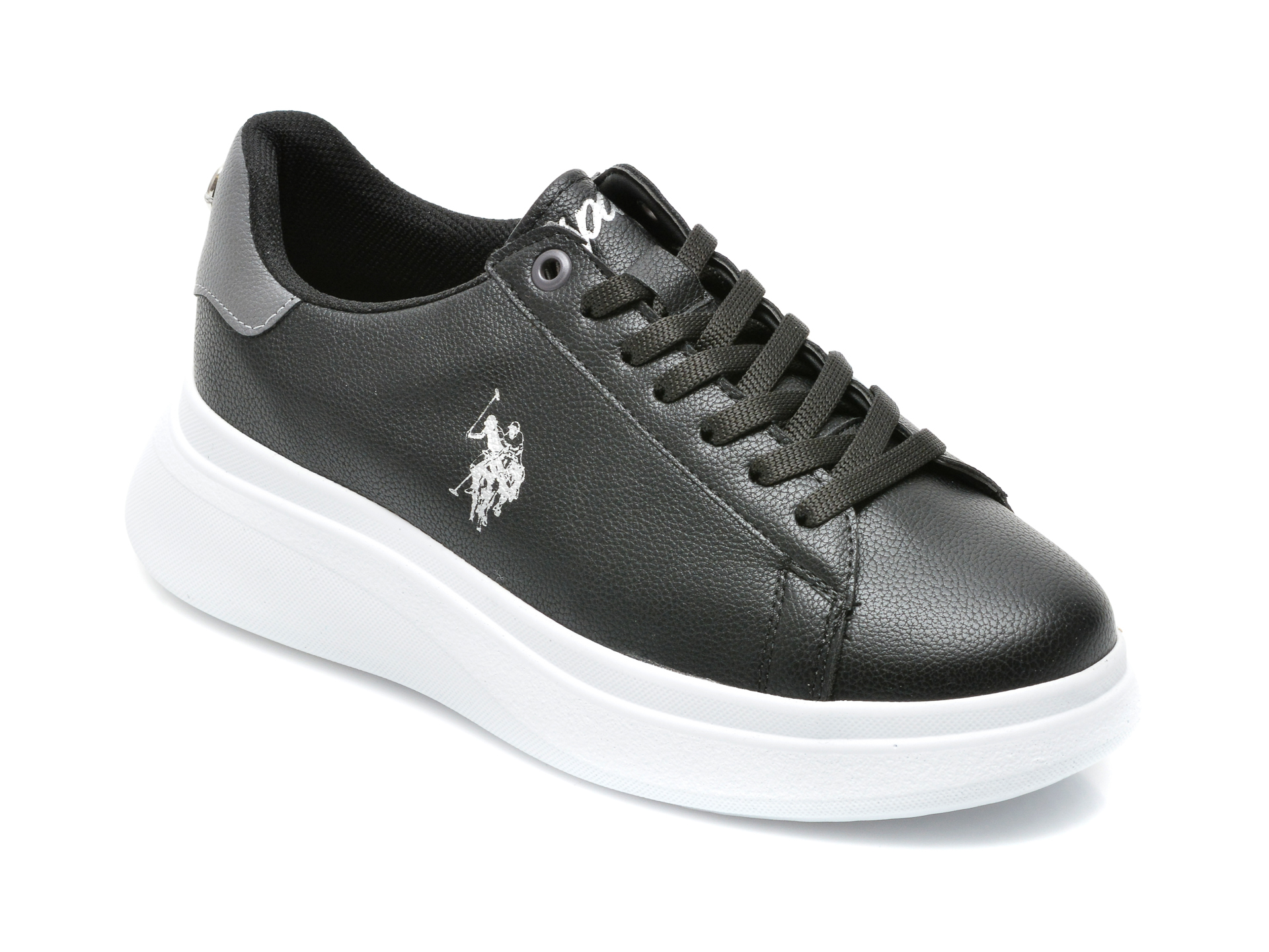 Adjustable Recommended neutral Pantofi sport US POLO ASSN negri, MONICA, din piele ecologica - Shoes  Couture Model 2023
