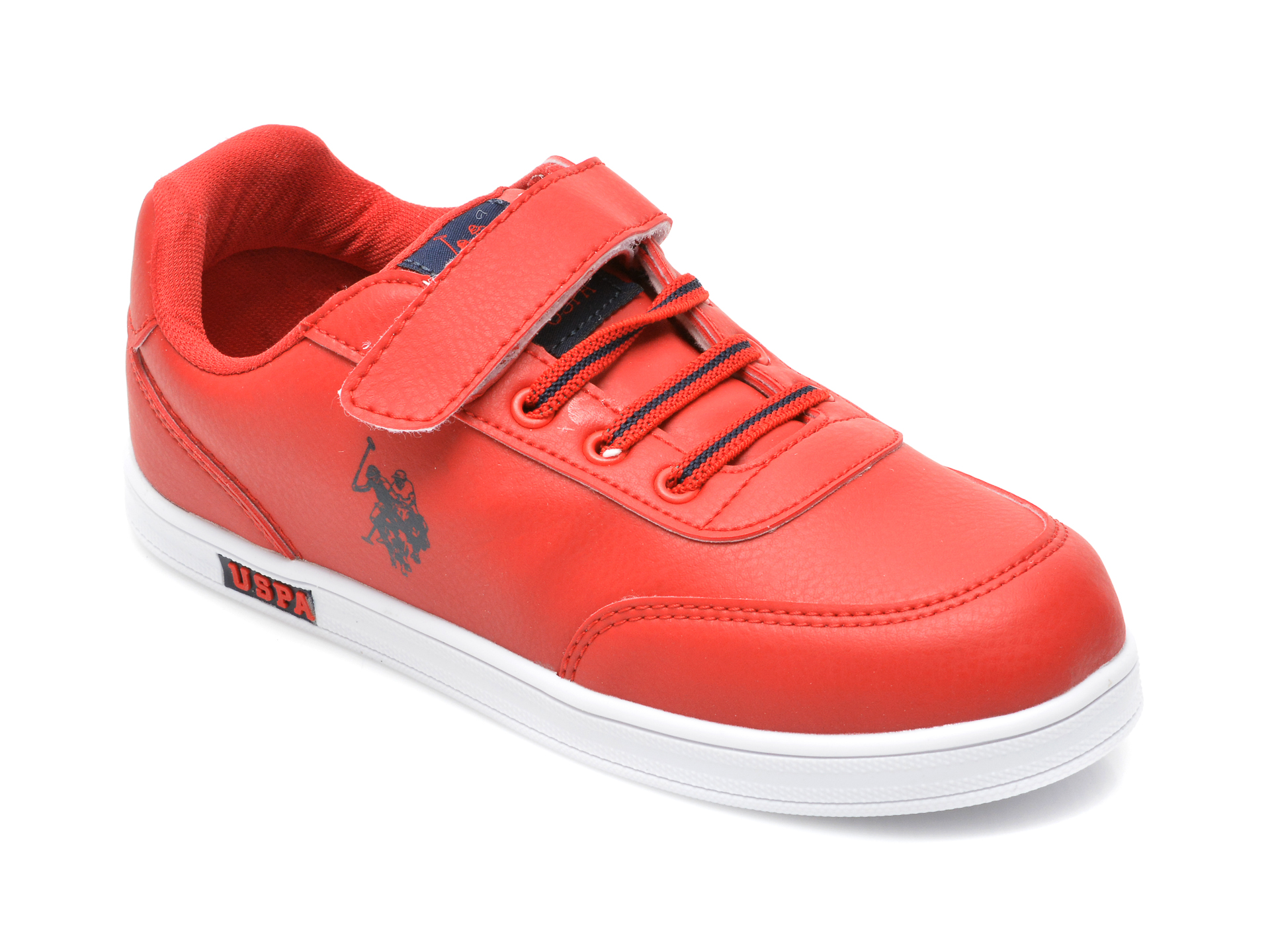 Pantofi sport US POLO ASSN rosii, CAME1FX, din piele ecologica