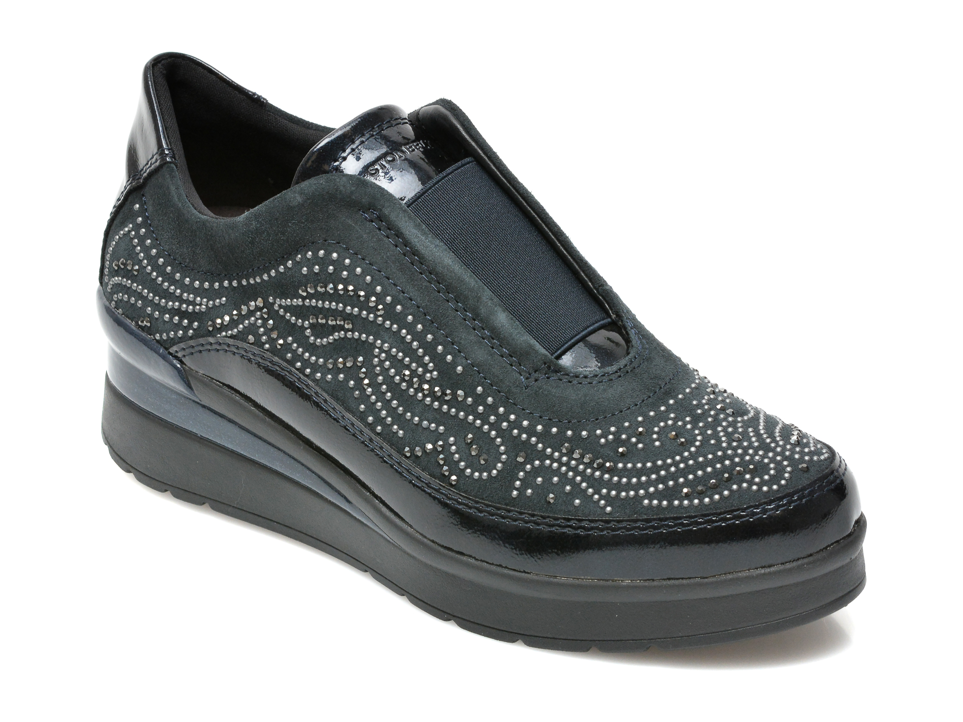 Pantofi STONEFLY bleumarin, CREAM17, din piele naturala Stonefly imagine noua