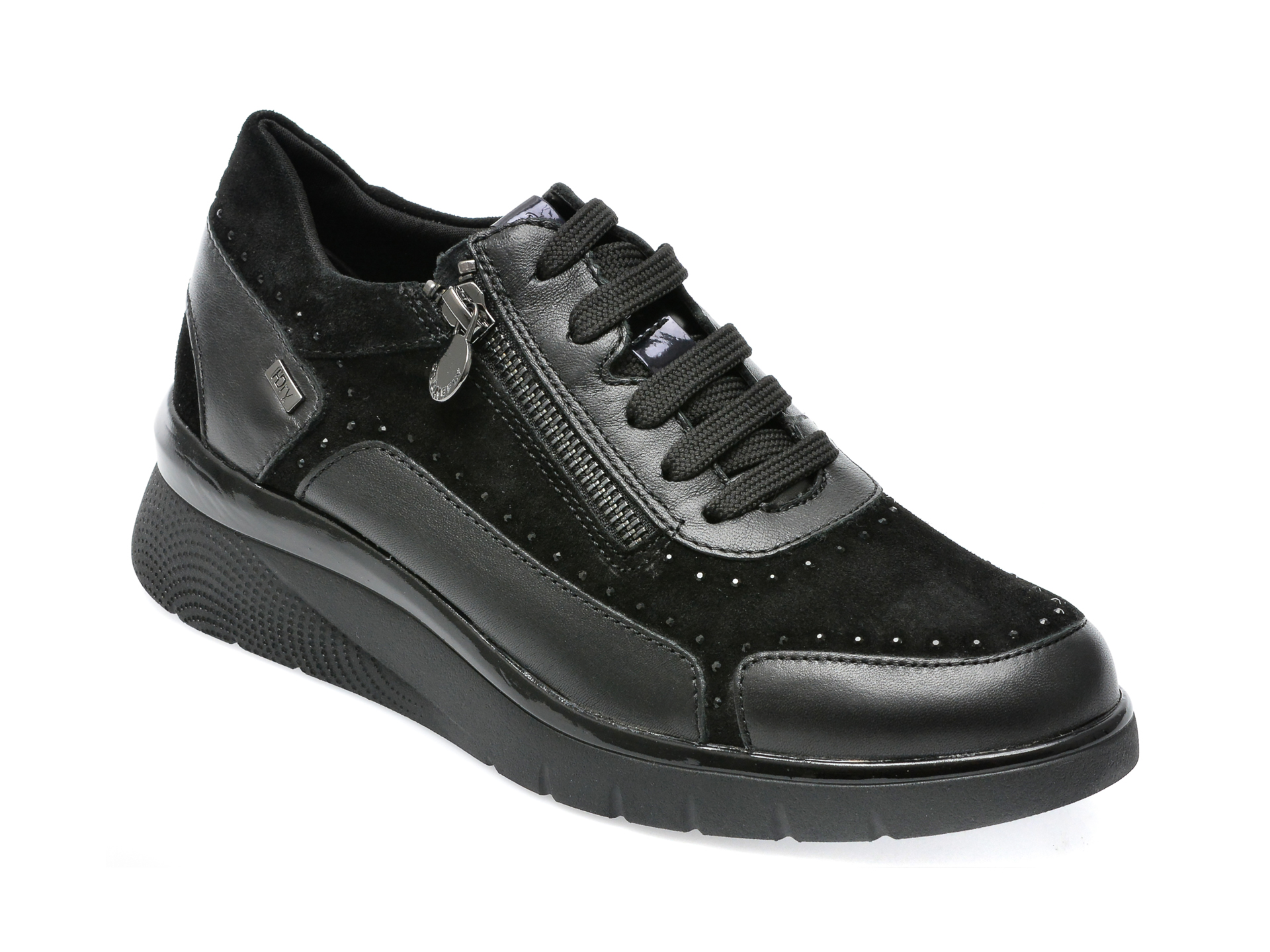 Pantofi STONEFLY negri, CLEHD11, din piele naturala Stonefly