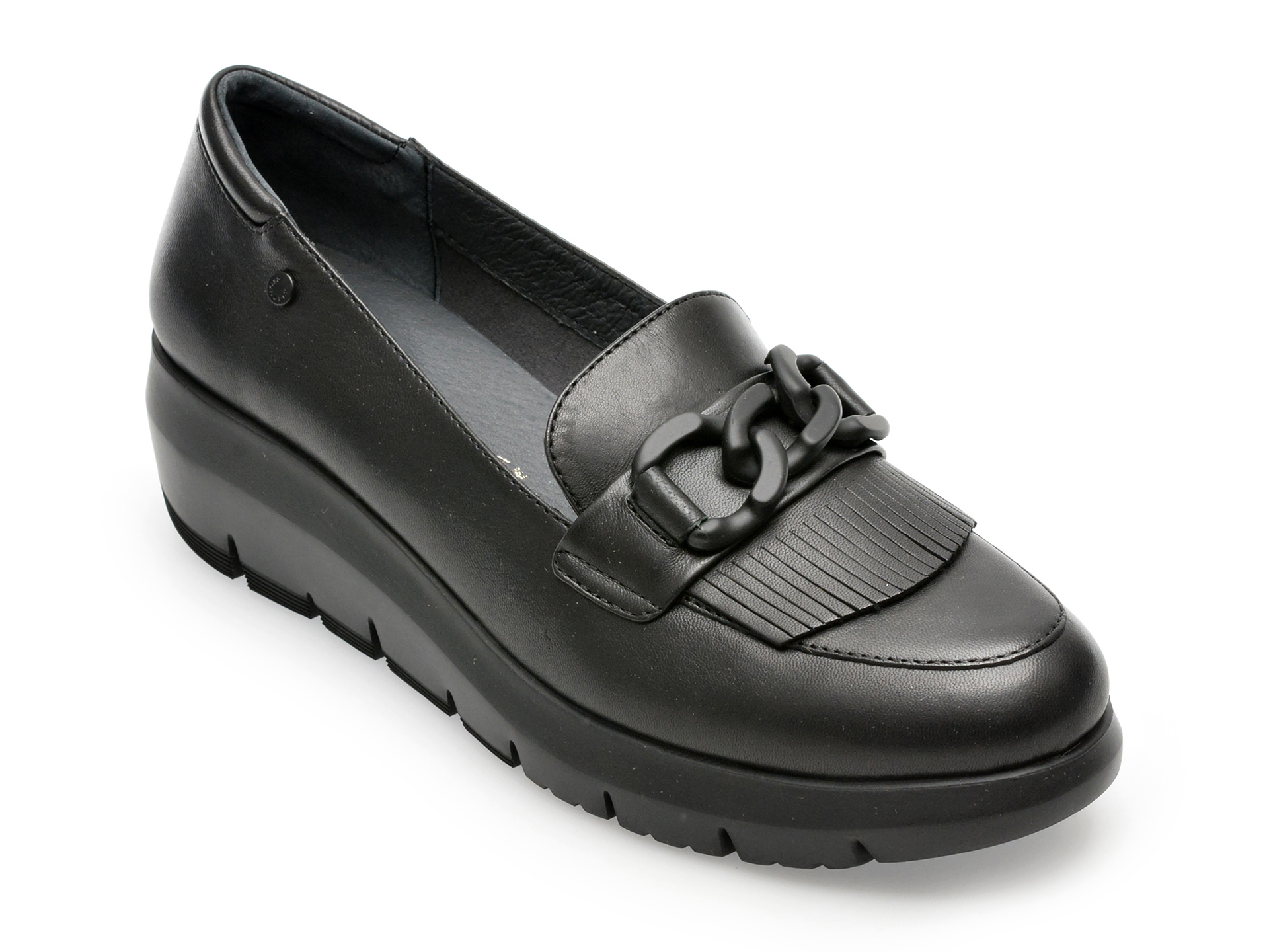 Pantofi STONEFLY negri, PLUME13, din piele naturala