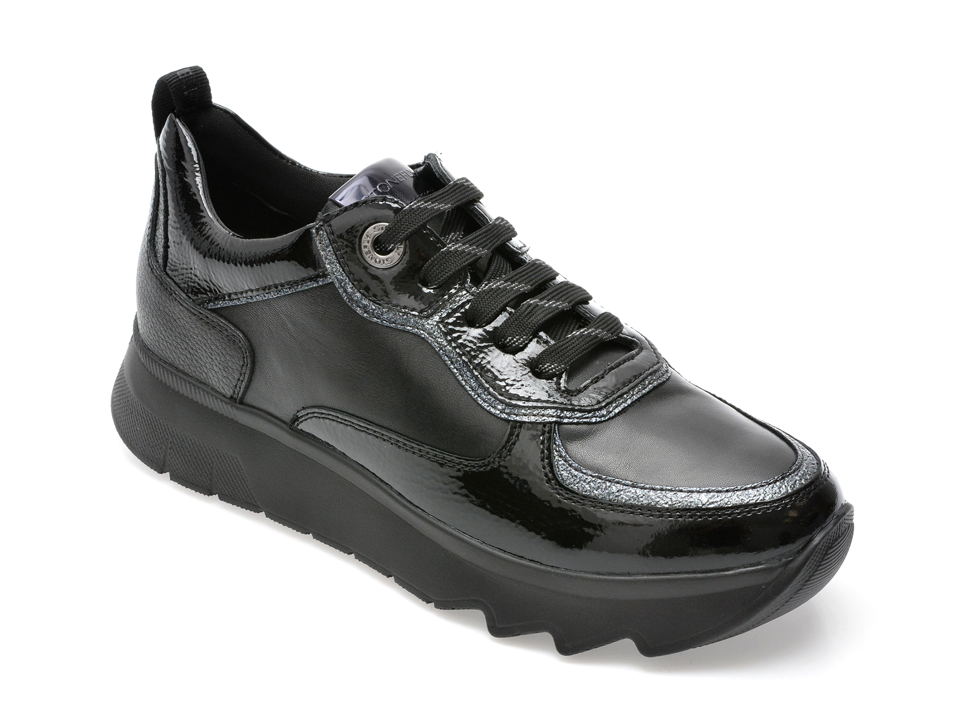 Pantofi STONEFLY negri, SPOCK33, din piele naturala /femei/pantofi imagine noua