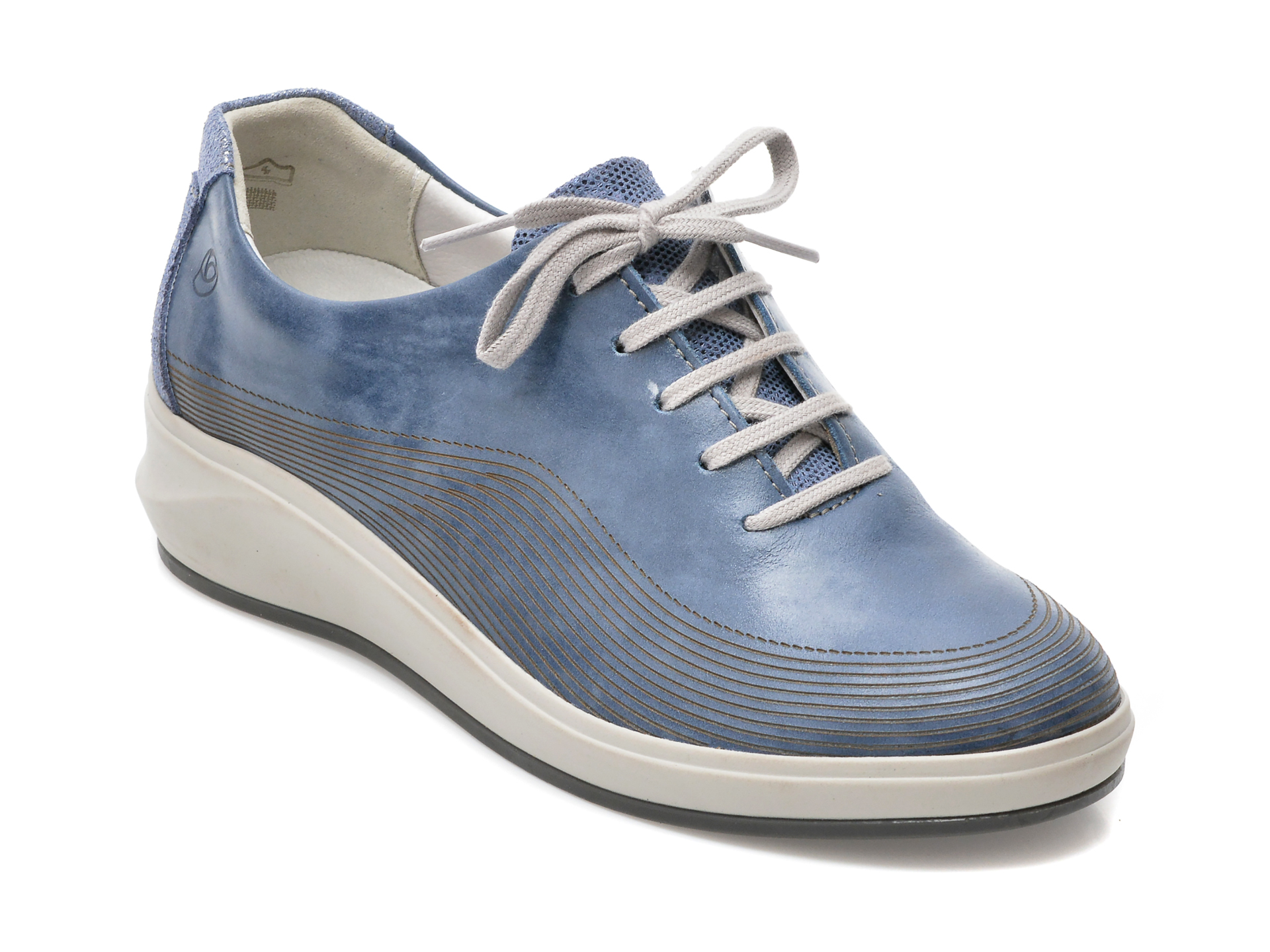 Pantofi SUAVE albastri, 13013GT, din piele naturala