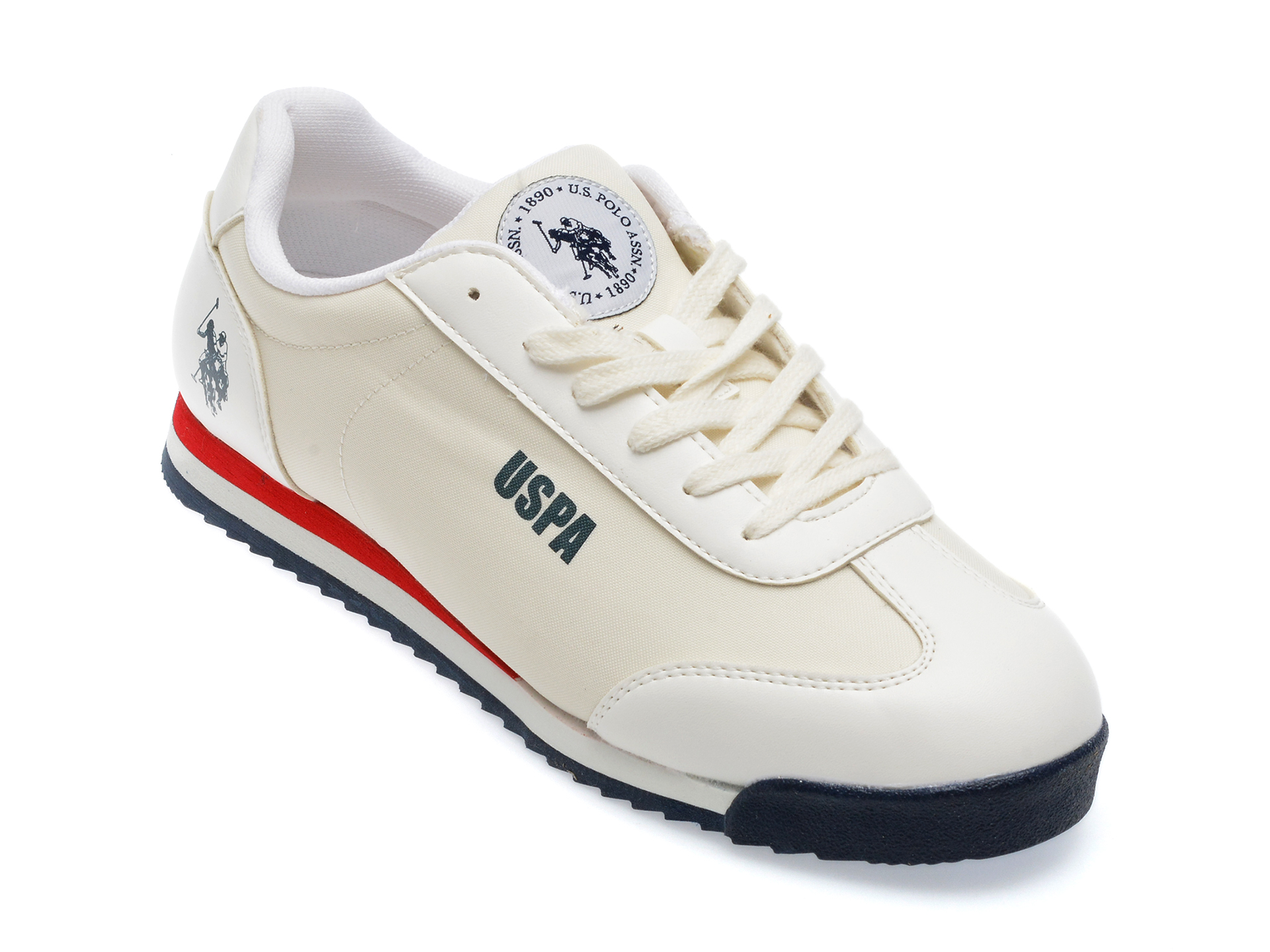Pantofi US POLO ASSN albi, SUMM3FX, din material textil barbati 2023-09-21