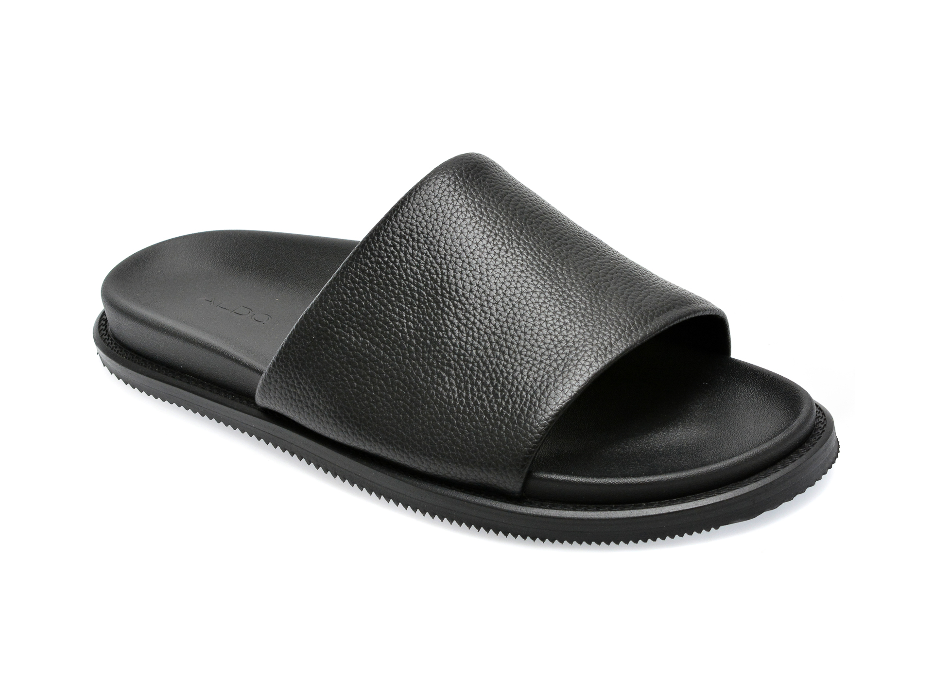 Papuci ALDO negre, GENTSLIDE001, din piele naturala Aldo imagine noua 2022