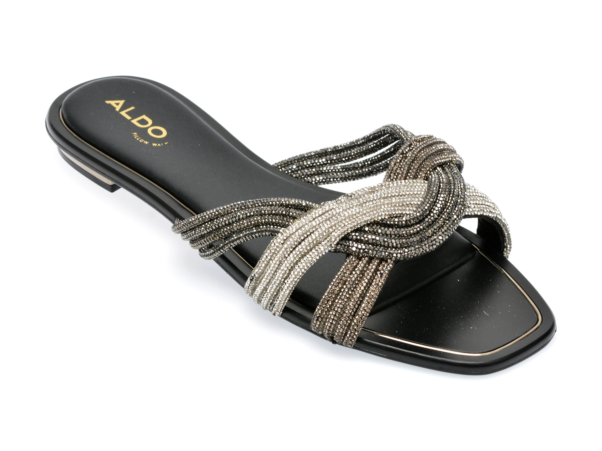 Papuci ALDO negre, NAIRA001, din material textil