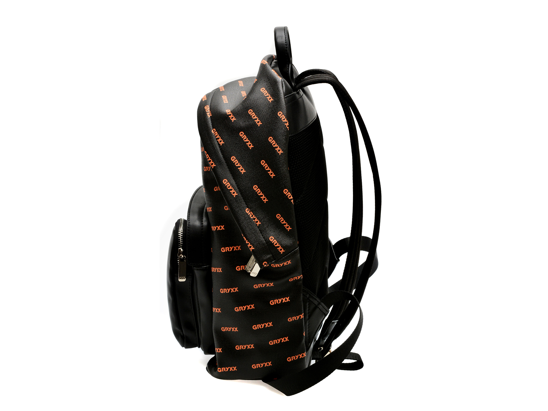 Rucsac GRYXX negru, BLS19, din piele ecologica