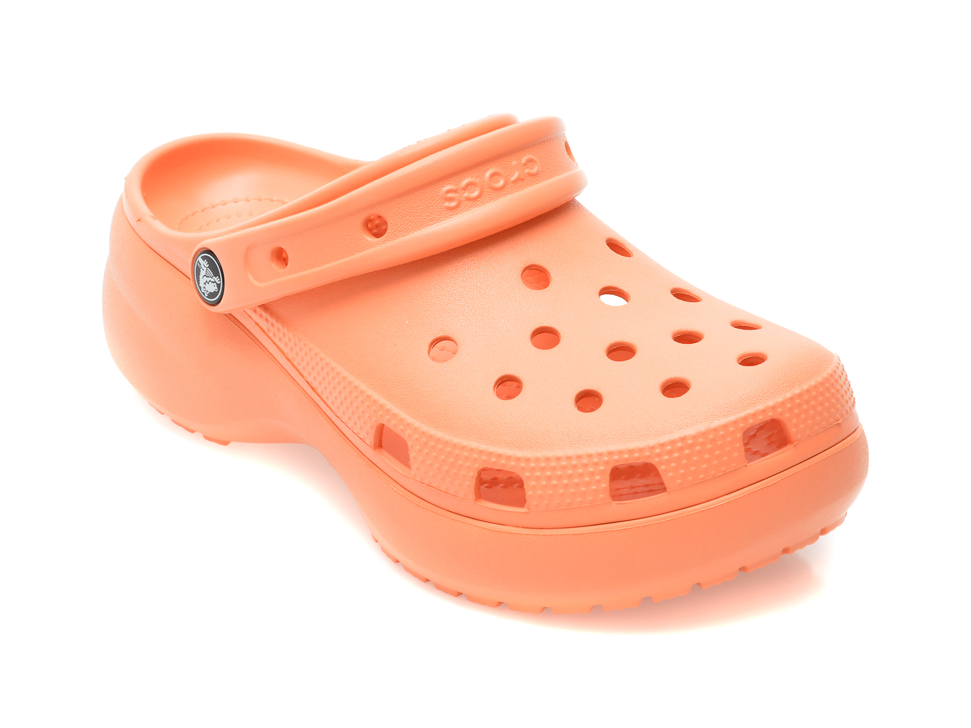 Saboti CROCS portocalii, 2067509, din pvc