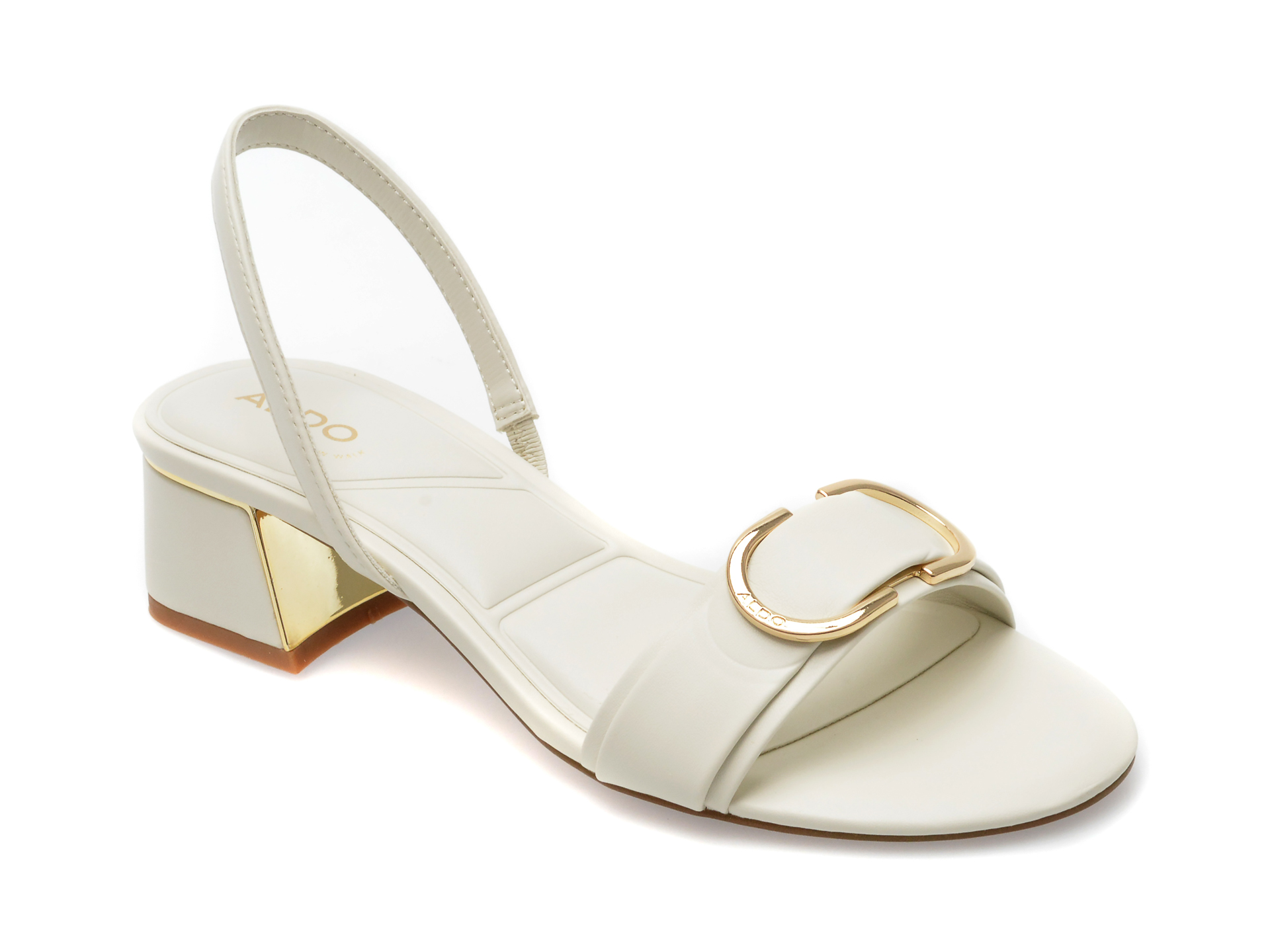 Sandale ALDO albe, LUCILDA121, din piele ecologica femei 2023-09-23