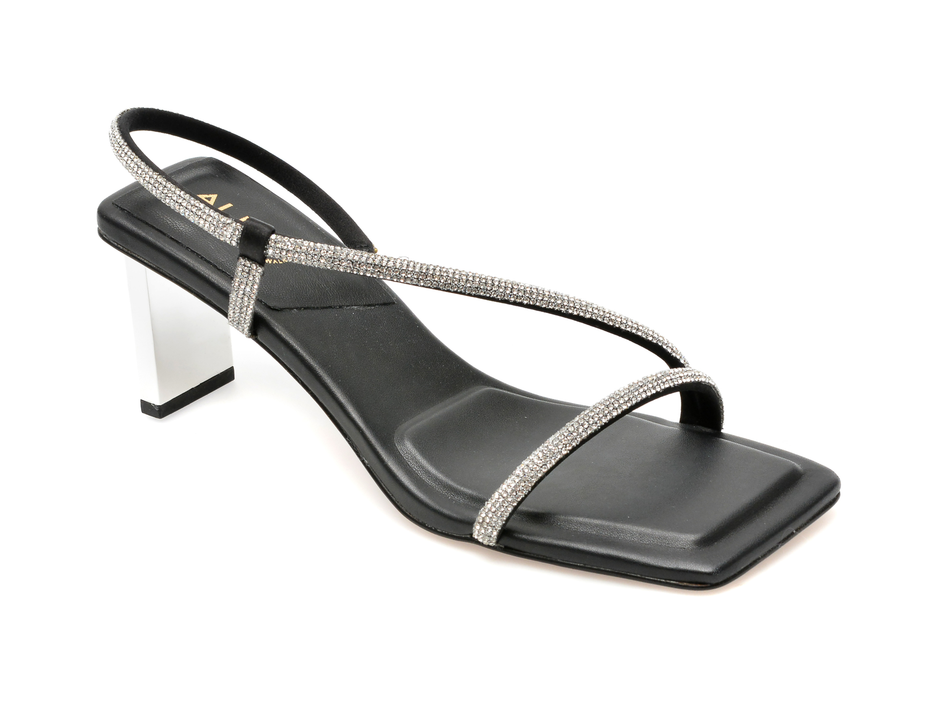 Sandale ALDO negre, CASTLEGATE009, din material textil