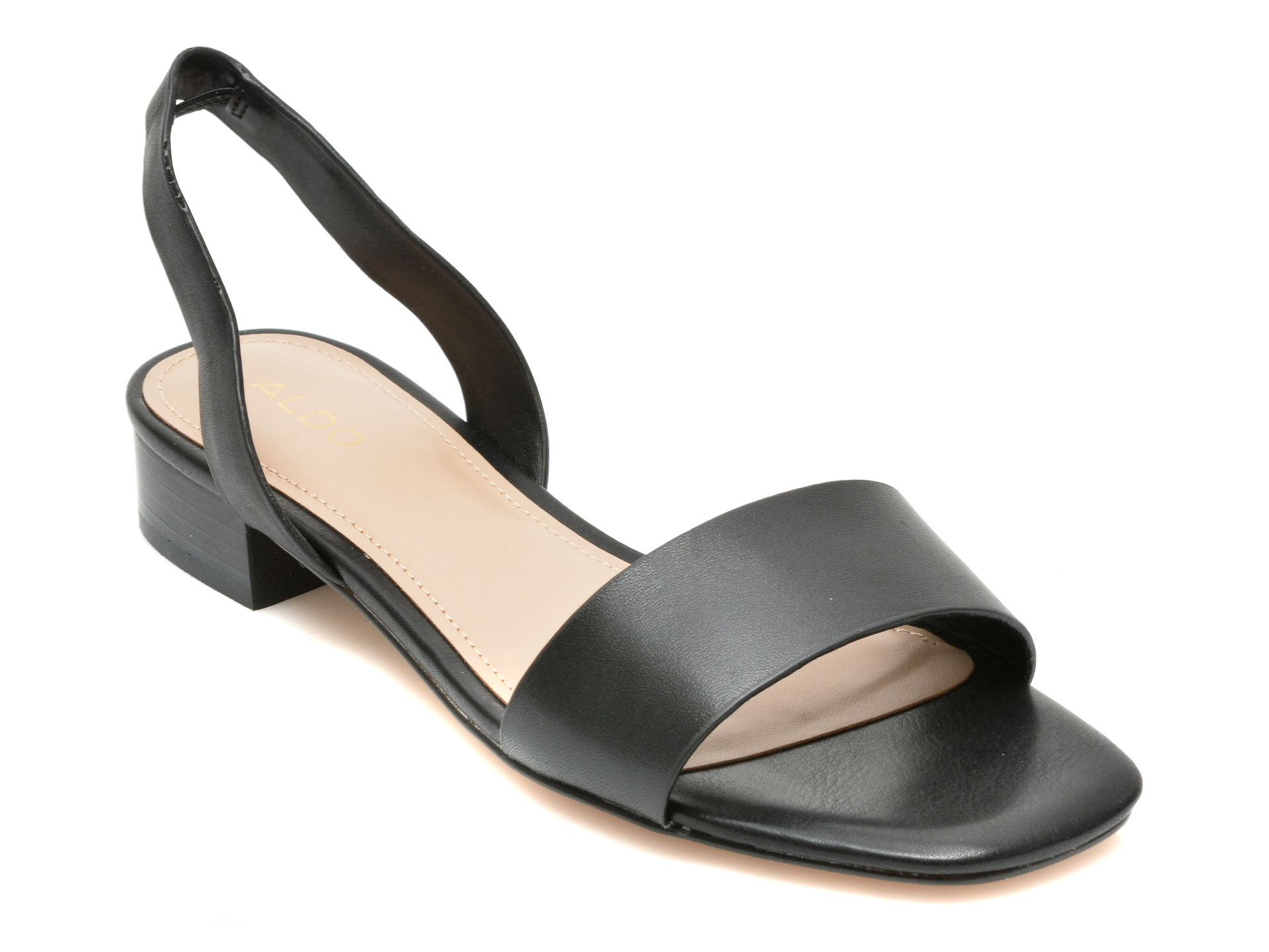 Sandale ALDO negre, DOREDDA001, din piele naturala 2022 ❤️ Pret Super tezyo.ro imagine noua 2022